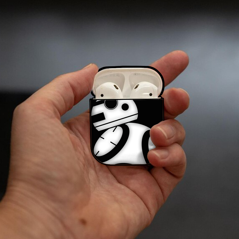 スター・ウォーズ Star Wars AirPods 第2世代保護ケース ハードシェル ブラック 耐衝撃・防指紋・カラビナ付き