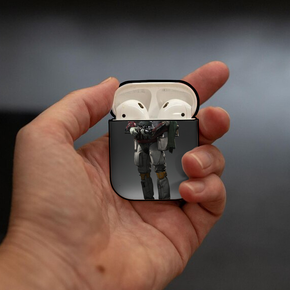 スター・ウォーズ Star Wars AirPods 第2世代保護ケース ハードシェル ブラック 耐衝撃・防指紋・カラビナ付き