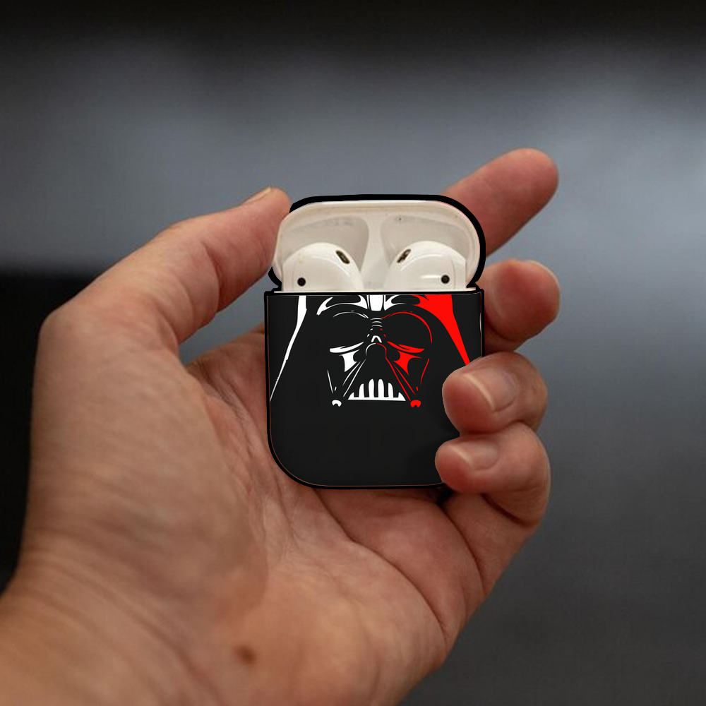 スター・ウォーズ Star Wars AirPods 第2世代保護ケース ハードシェル ブラック 耐衝撃・防指紋・カラビナ付き