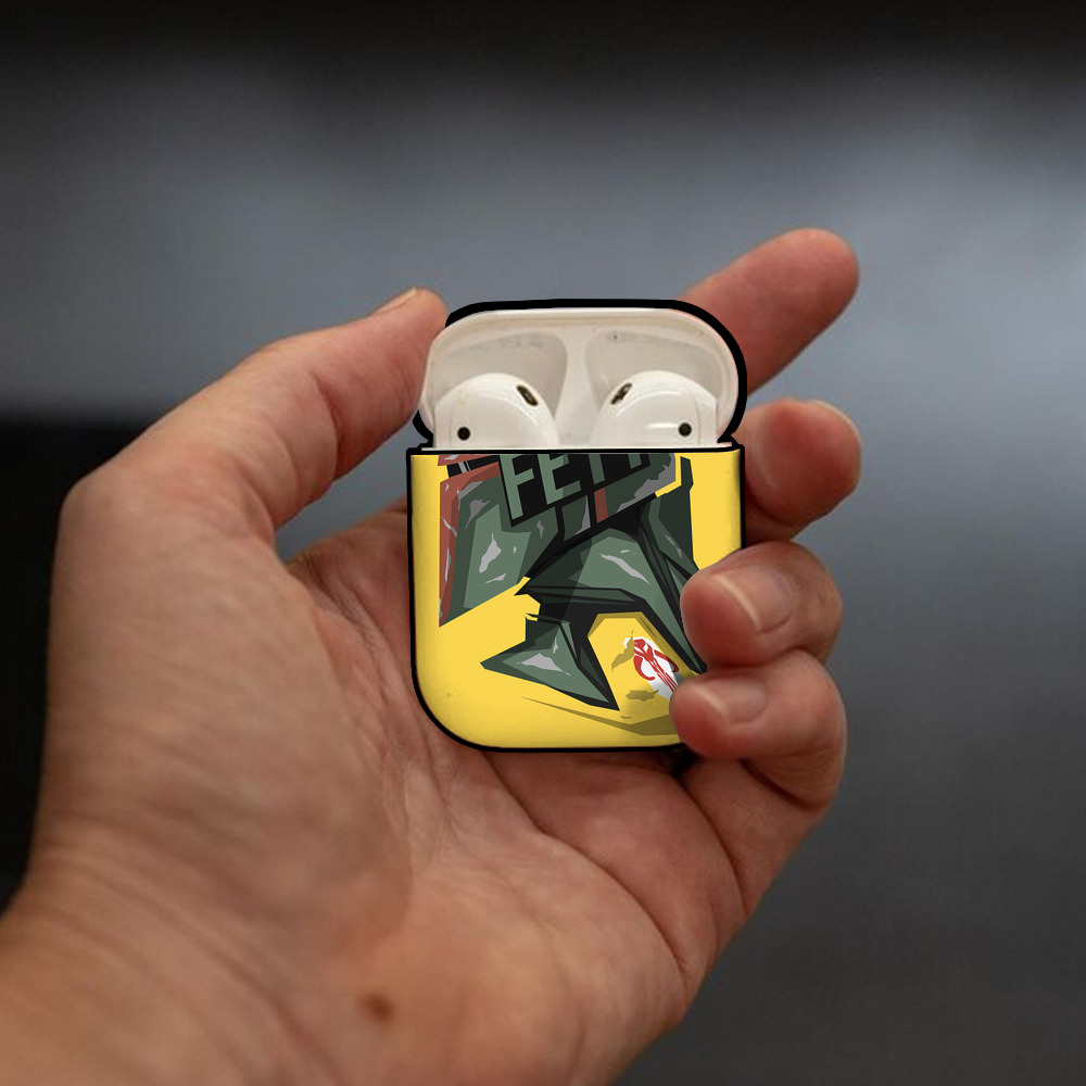 スター・ウォーズ Star Wars AirPods 第2世代保護ケース ハードシェル ブラック 耐衝撃・防指紋・カラビナ付き