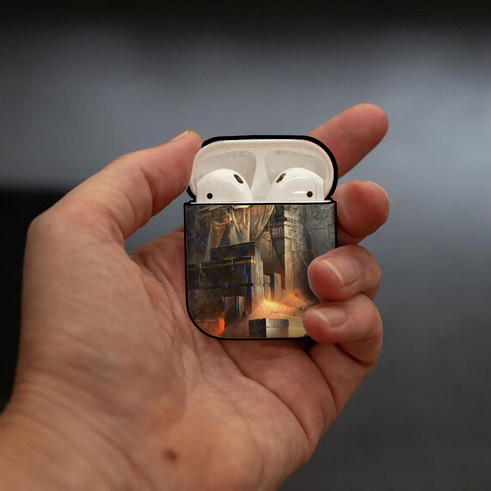 スター・ウォーズ Star Wars AirPods 第2世代保護ケース ハードシェル ブラック 耐衝撃・防指紋・カラビナ付き