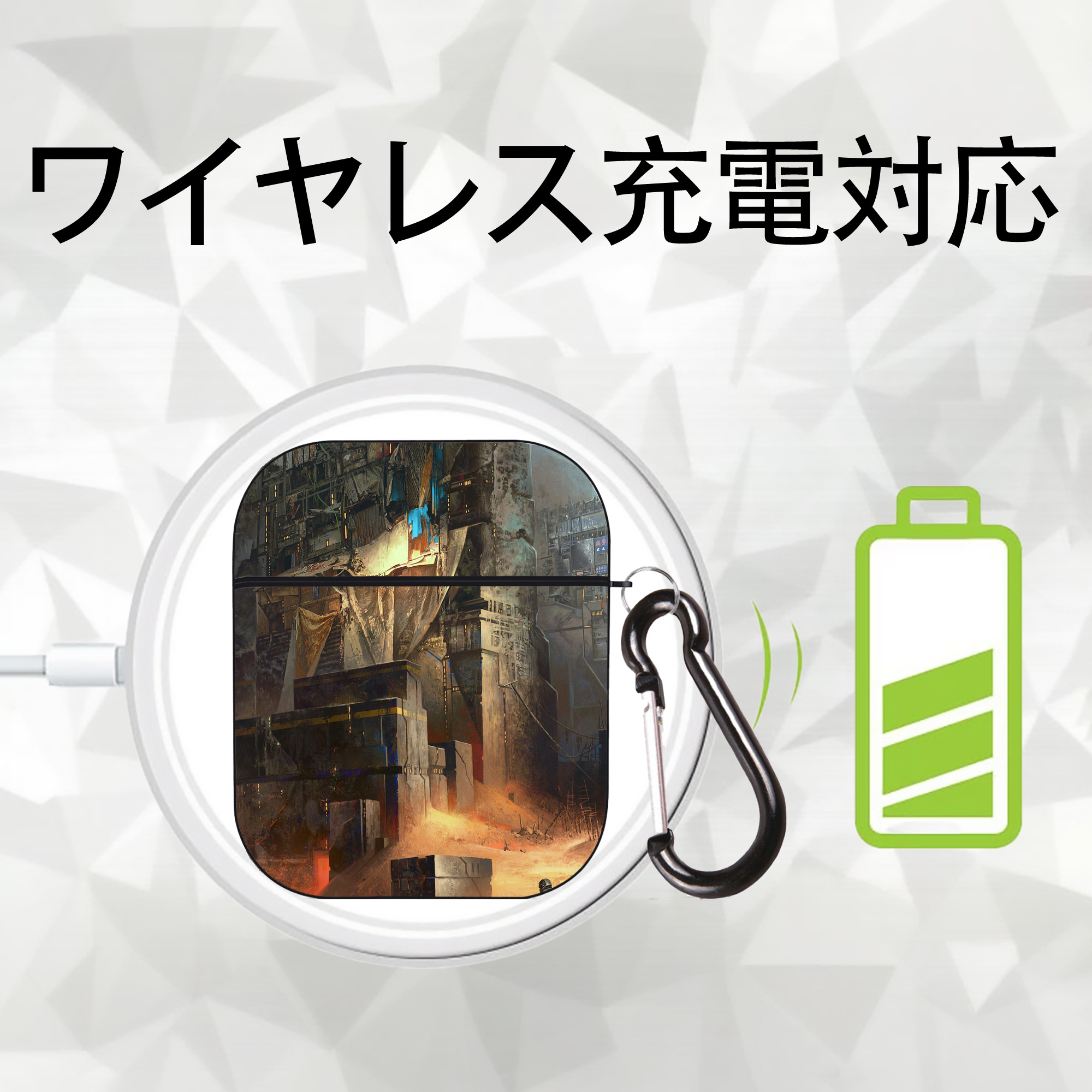 スター・ウォーズ Star Wars AirPods 第2世代保護ケース ハードシェル ブラック 耐衝撃・防指紋・カラビナ付き