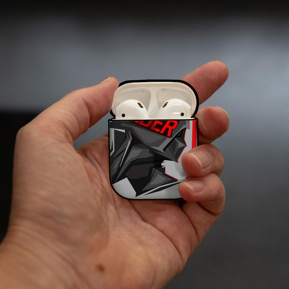 スター・ウォーズ Star Wars AirPods 第2世代保護ケース ハードシェル ブラック 耐衝撃・防指紋・カラビナ付き