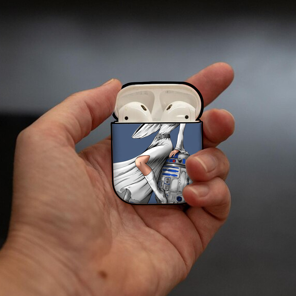 スター・ウォーズ Star Wars AirPods 第2世代保護ケース ハードシェル ブラック 耐衝撃・防指紋・カラビナ付き