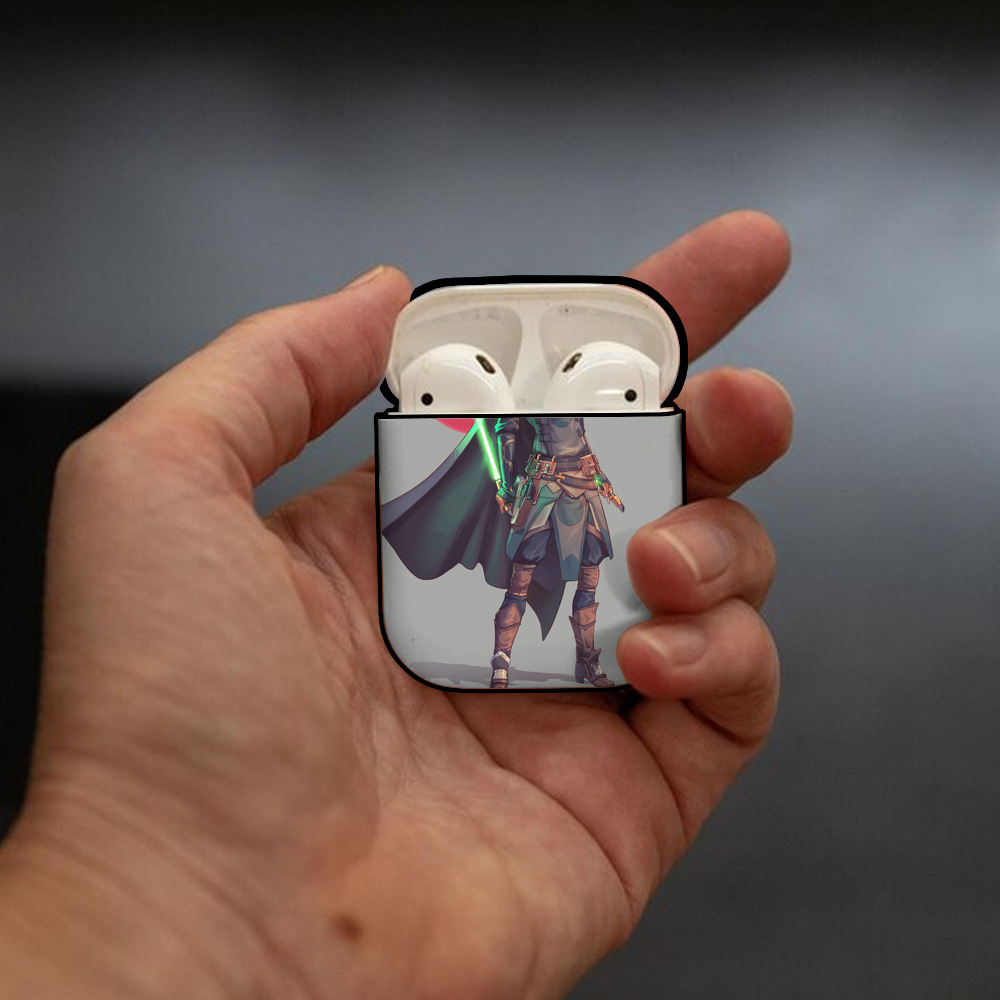 スター・ウォーズ Star Wars AirPods 第2世代保護ケース ハードシェル ブラック 耐衝撃・防指紋・カラビナ付き