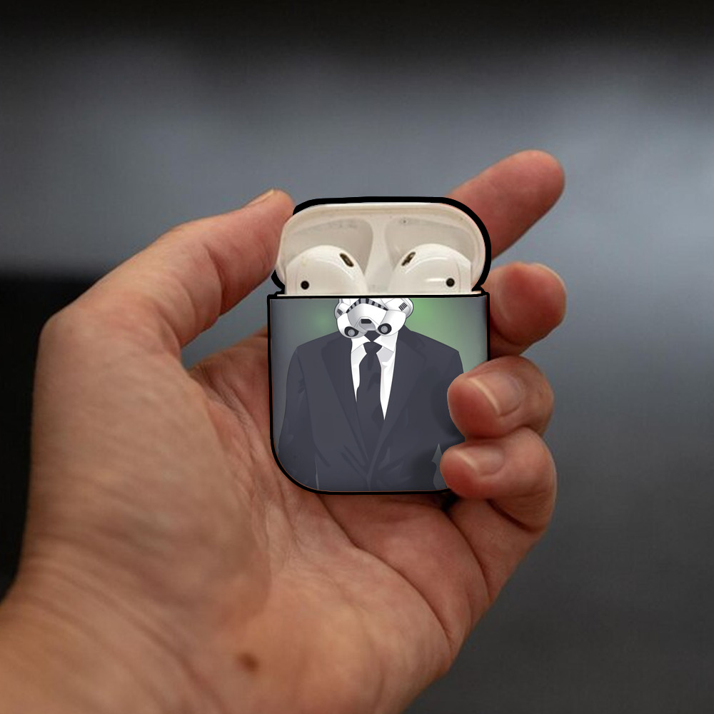 スター・ウォーズ Star Wars AirPods 第2世代保護ケース ハードシェル ブラック 耐衝撃・防指紋・カラビナ付き