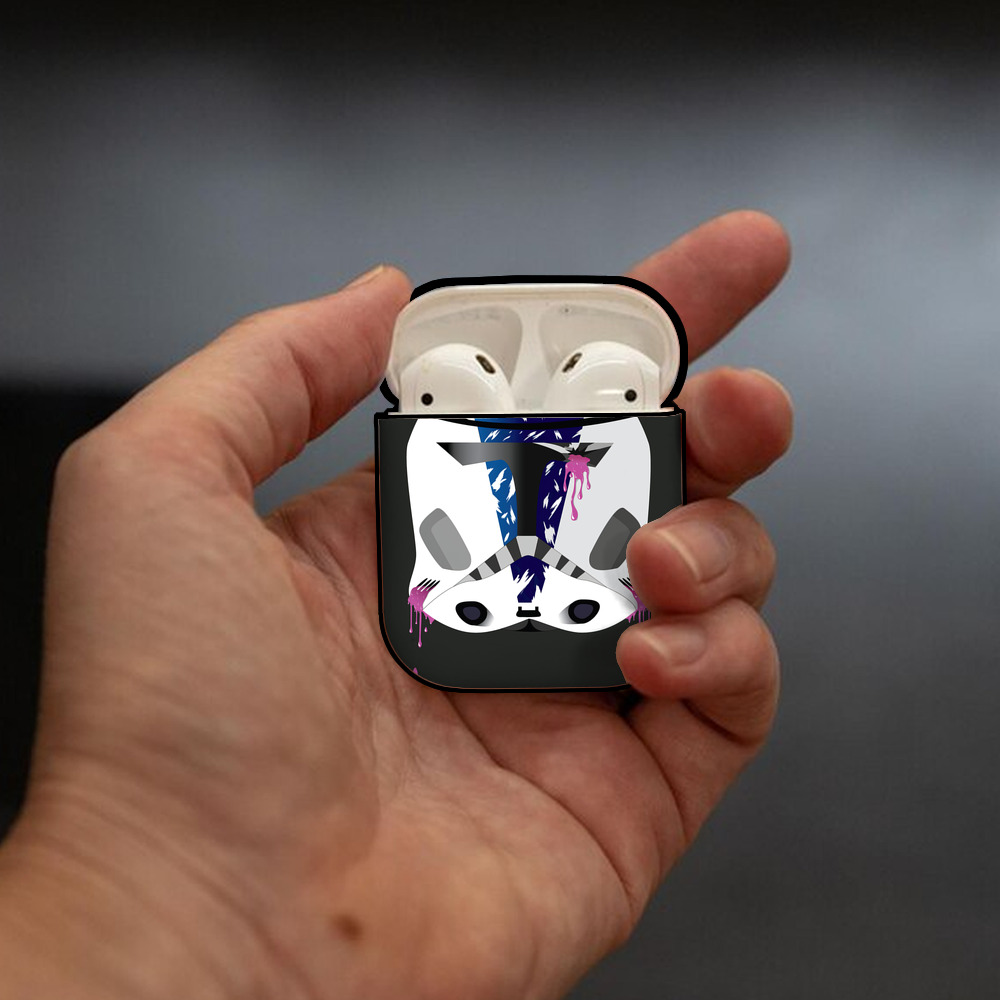 スター・ウォーズ Star Wars AirPods 第2世代保護ケース ハードシェル ブラック 耐衝撃・防指紋・カラビナ付き