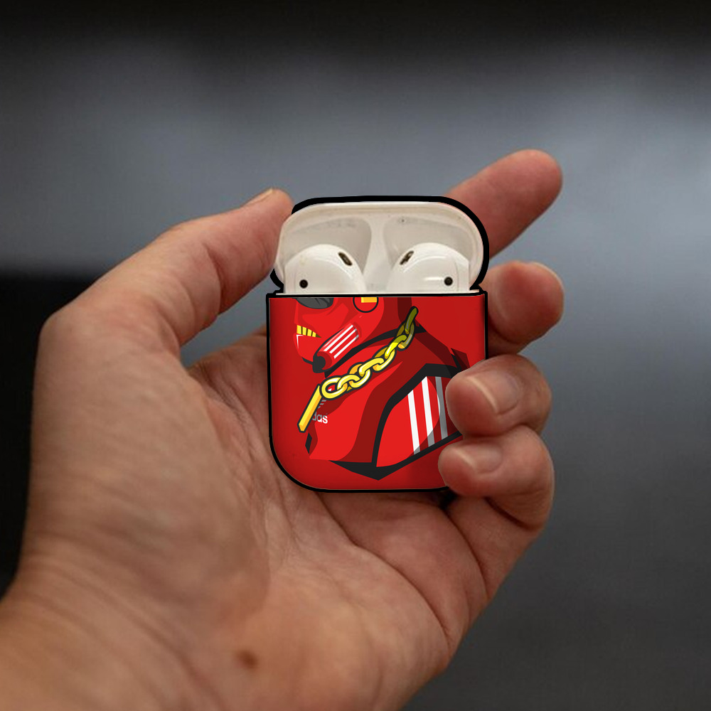 スター・ウォーズ Star Wars AirPods 第2世代保護ケース ハードシェル ブラック 耐衝撃・防指紋・カラビナ付き