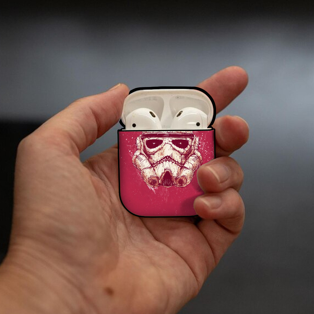 スター・ウォーズ Star Wars AirPods 第2世代保護ケース ハードシェル ブラック 耐衝撃・防指紋・カラビナ付き