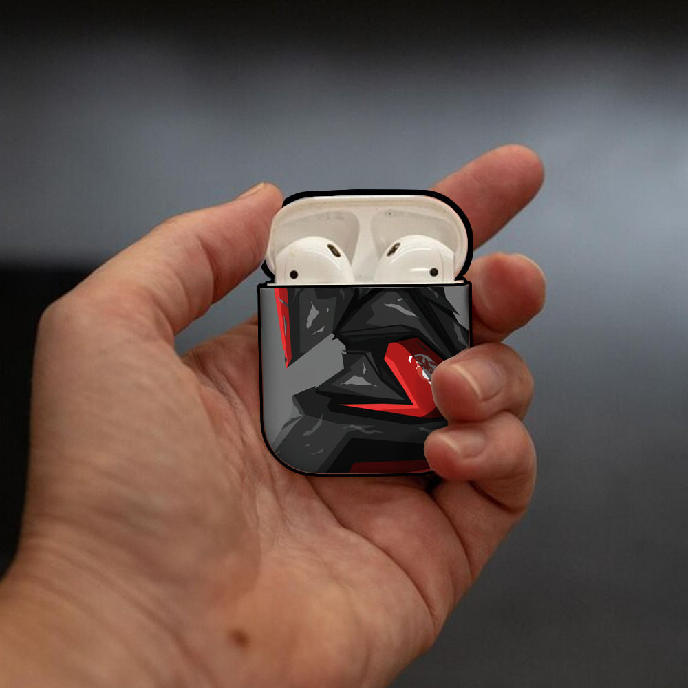 スター・ウォーズ Star Wars AirPods 第2世代保護ケース ハードシェル ブラック 耐衝撃・防指紋・カラビナ付き