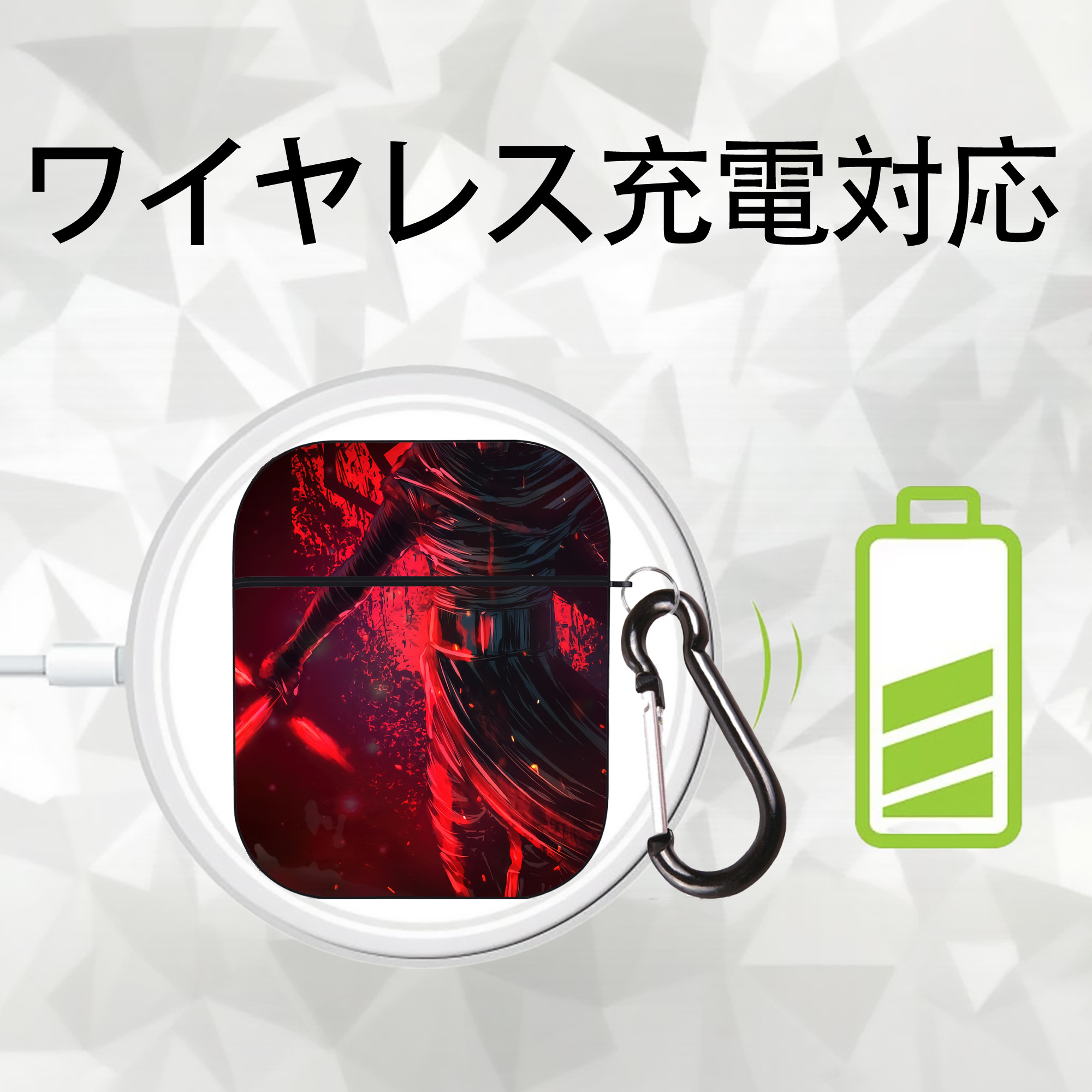 スター・ウォーズ Star Wars AirPods 第2世代保護ケース ハードシェル ブラック 耐衝撃・防指紋・カラビナ付き