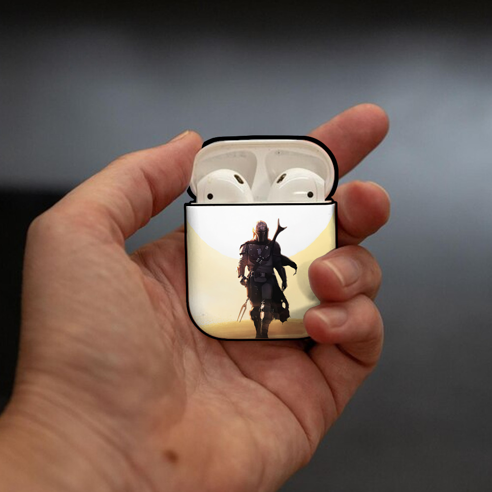 スター・ウォーズ Star Wars AirPods 第2世代保護ケース ハードシェル ブラック 耐衝撃・防指紋・カラビナ付き
