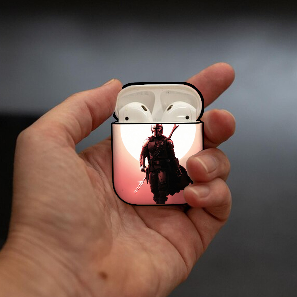 スター・ウォーズ Star Wars AirPods 第2世代保護ケース ハードシェル ブラック 耐衝撃・防指紋・カラビナ付き