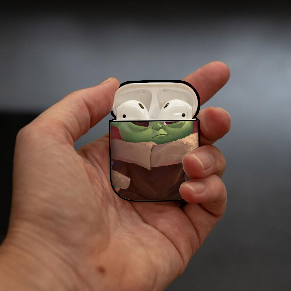 スター・ウォーズ Star Wars AirPods 第2世代保護ケース ハードシェル ブラック 耐衝撃・防指紋・カラビナ付き