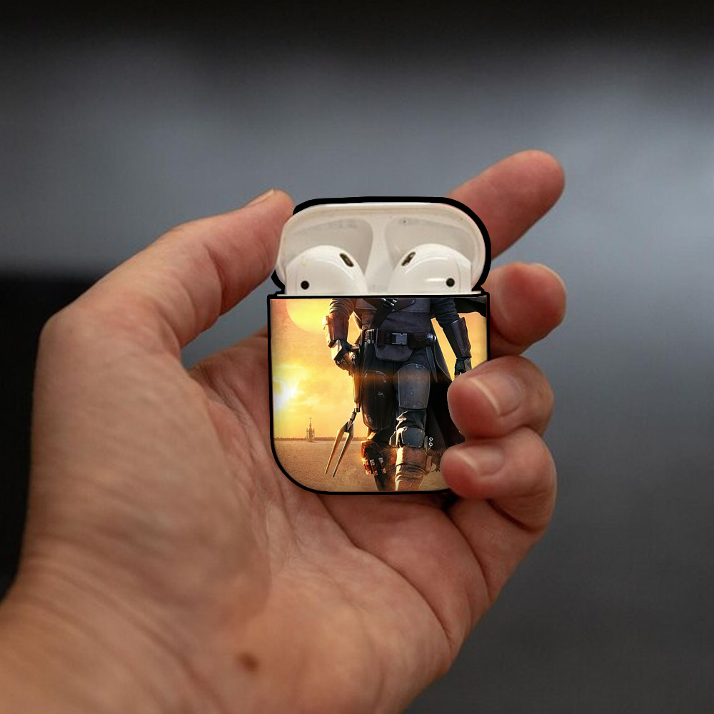 スター・ウォーズ Star Wars AirPods 第2世代保護ケース ハードシェル ブラック 耐衝撃・防指紋・カラビナ付き