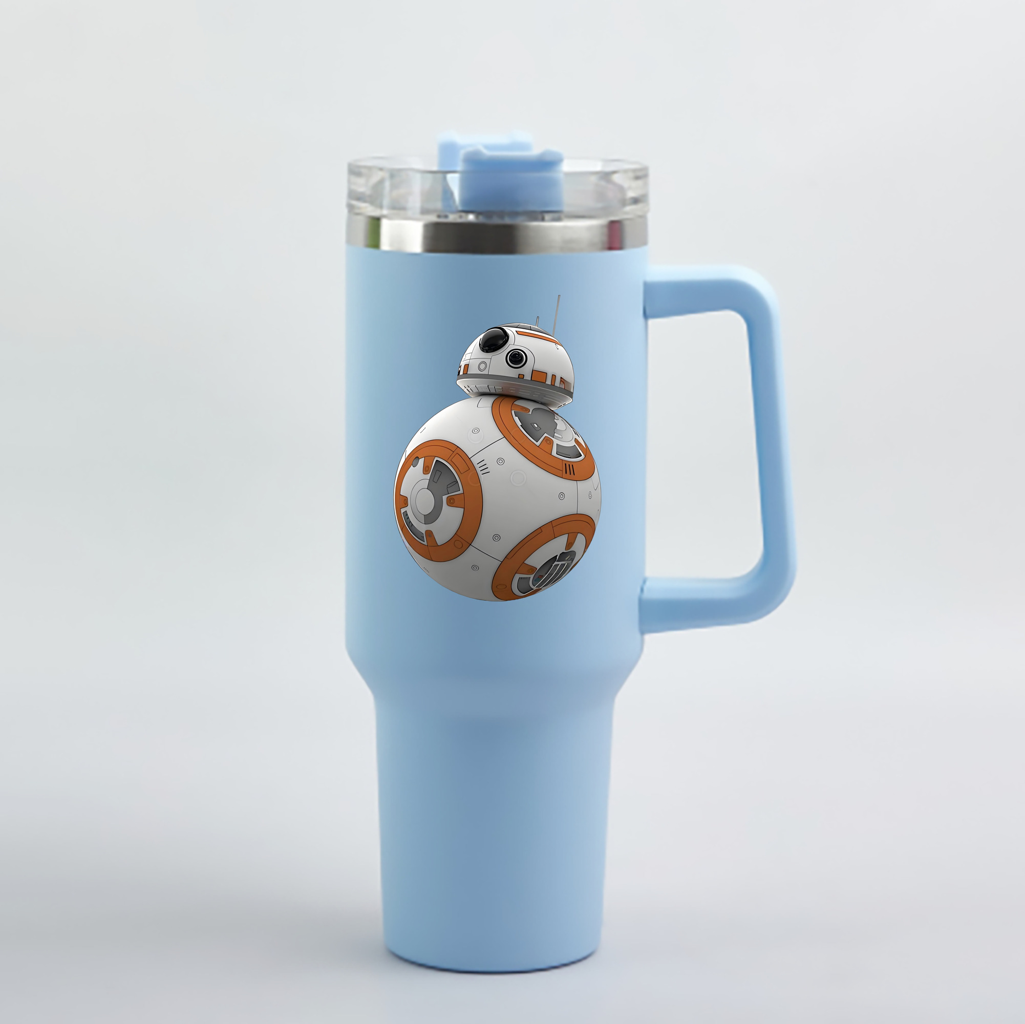 （画像用） スター・ウォーズ Star Wars 1200mL車用タンブラー - クリスタルステッカー（プラスチックストロー付き）