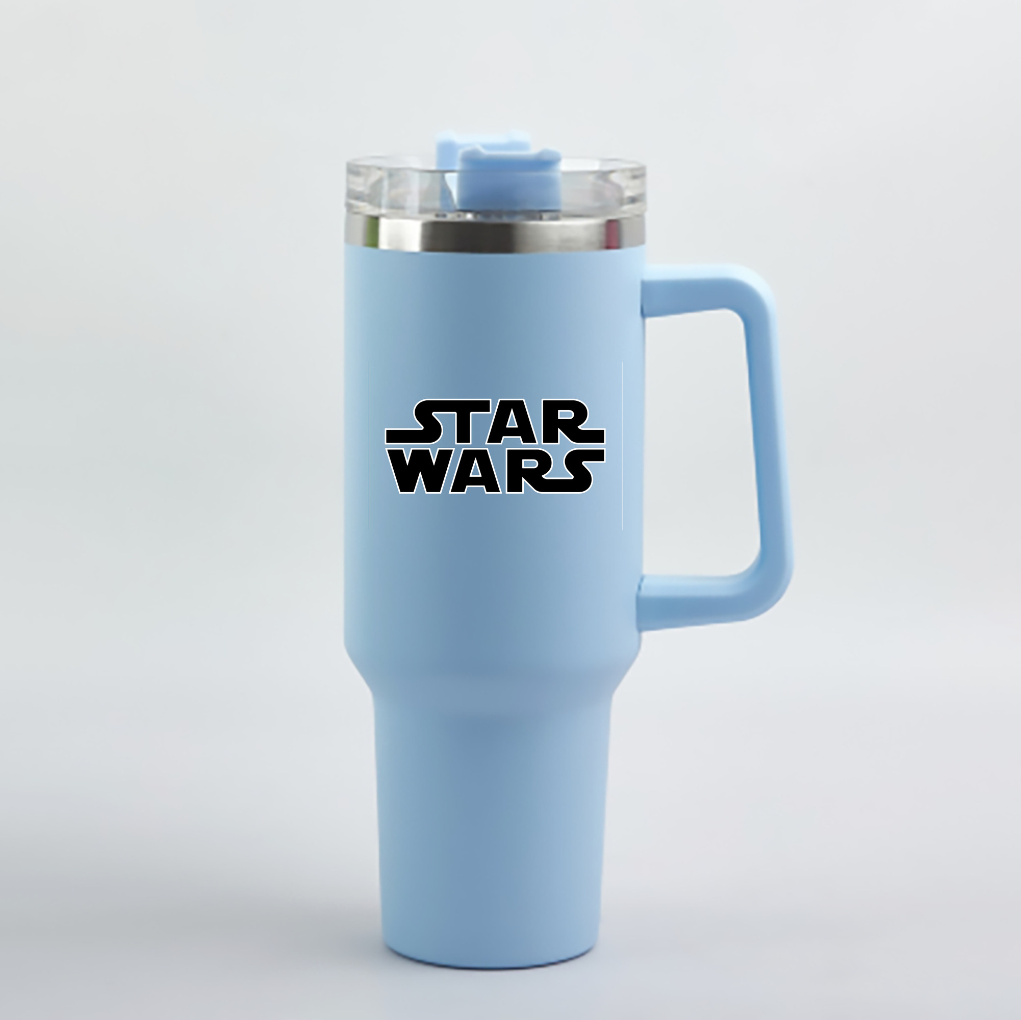 （画像用） スター・ウォーズ Star Wars 1200mL車用タンブラー - クリスタルステッカー（プラスチックストロー付き）