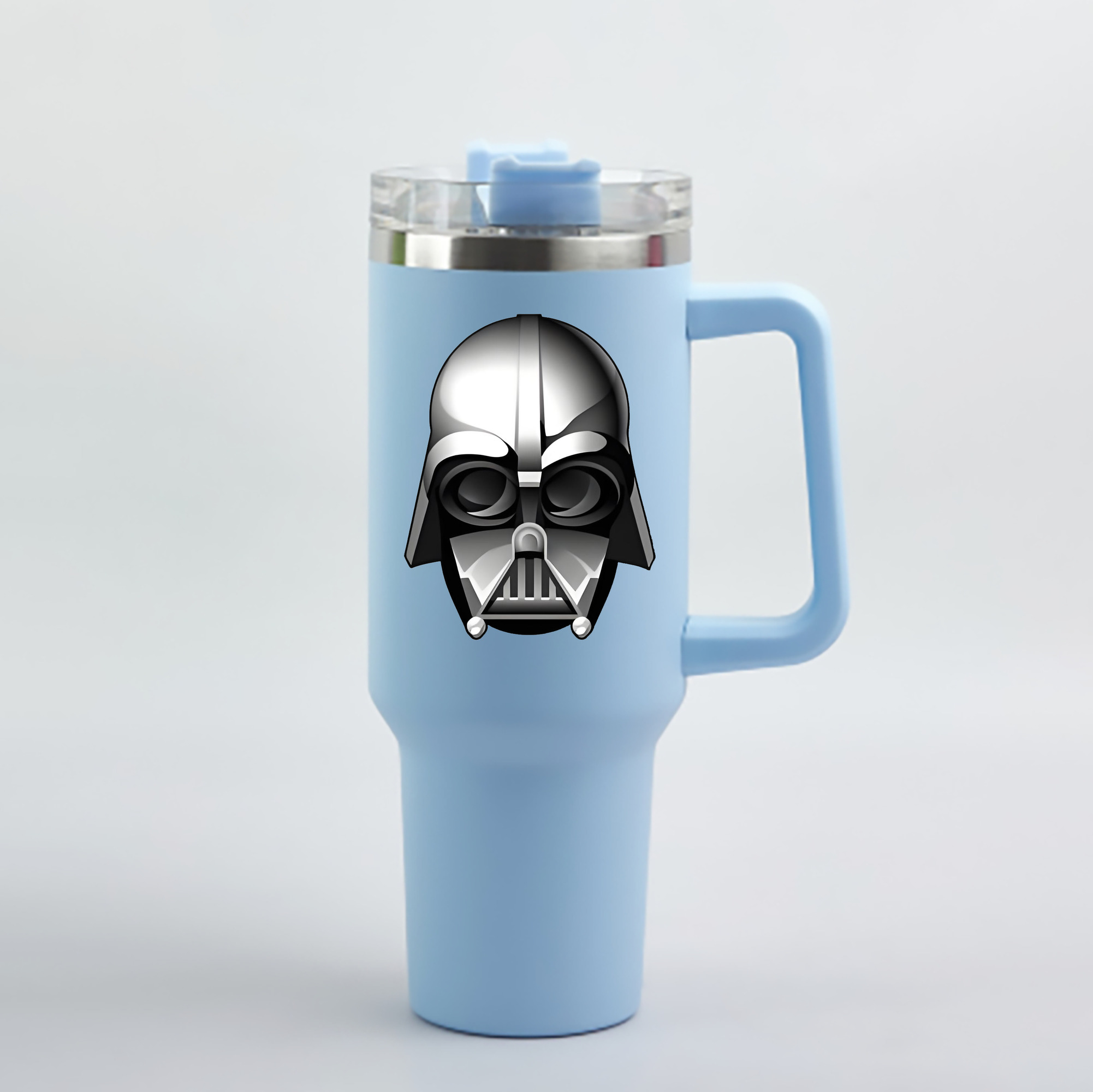 （画像用） スター・ウォーズ Star Wars 1200mL車用タンブラー - クリスタルステッカー（プラスチックストロー付き）