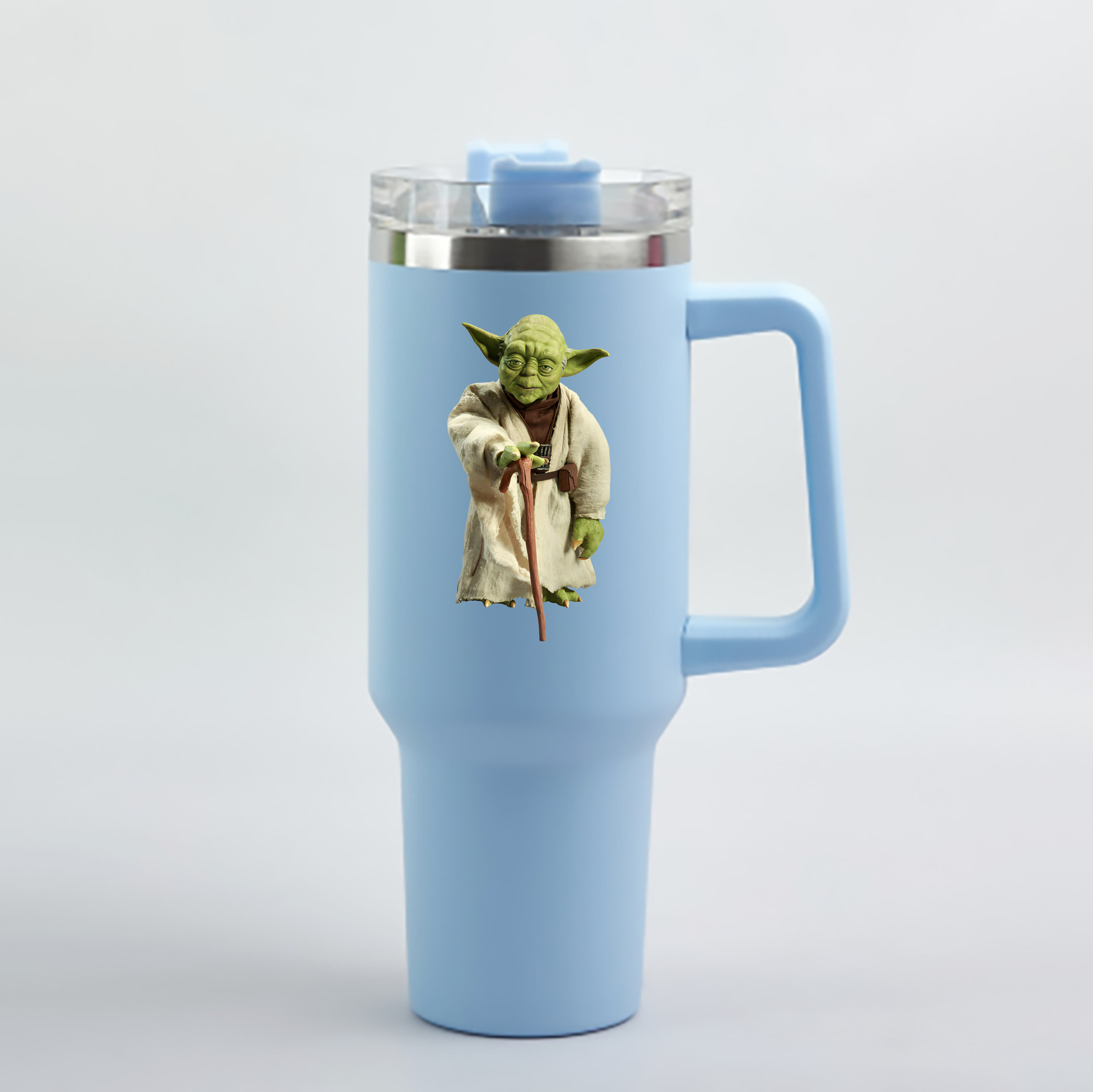 （画像用） スター・ウォーズ Star Wars 1200mL車用タンブラー - クリスタルステッカー（プラスチックストロー付き）