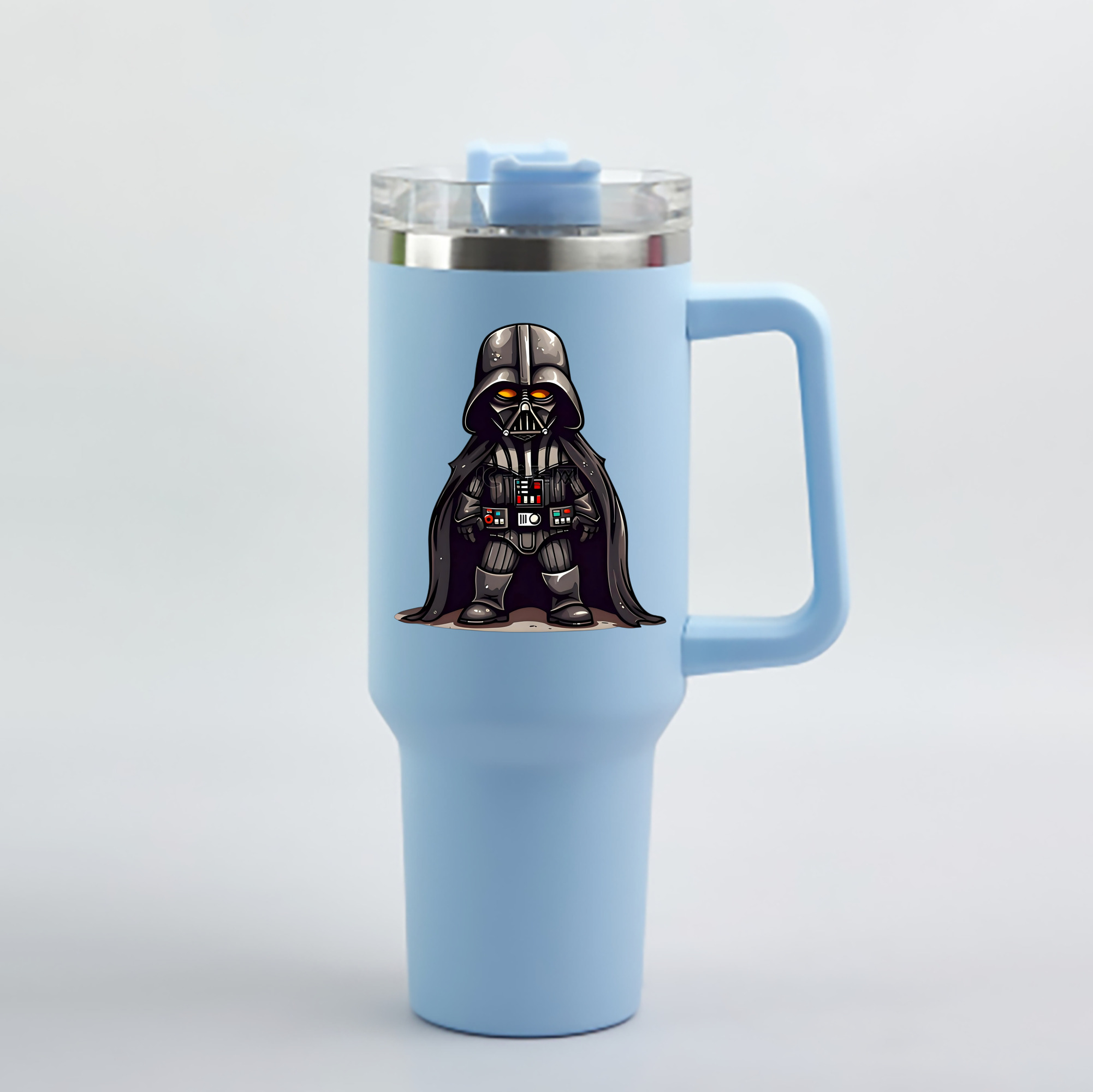 （画像用） スター・ウォーズ Star Wars 1200mL車用タンブラー - クリスタルステッカー（プラスチックストロー付き）