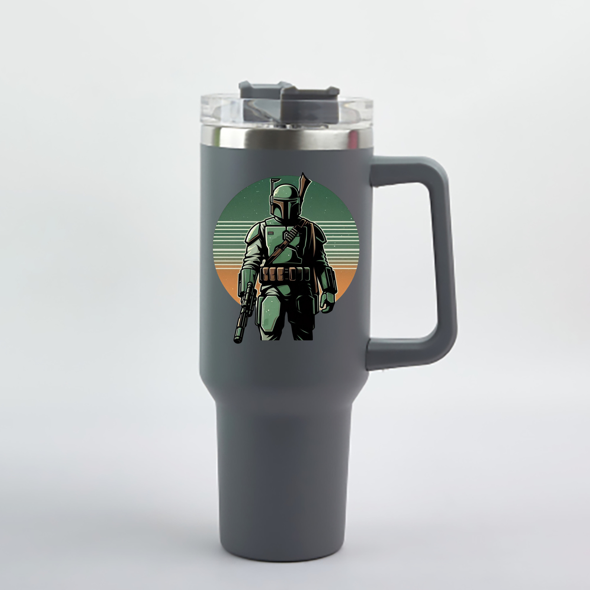 （画像用） スター・ウォーズ Star Wars 1200mL車用タンブラー - クリスタルステッカー（プラスチックストロー付き）