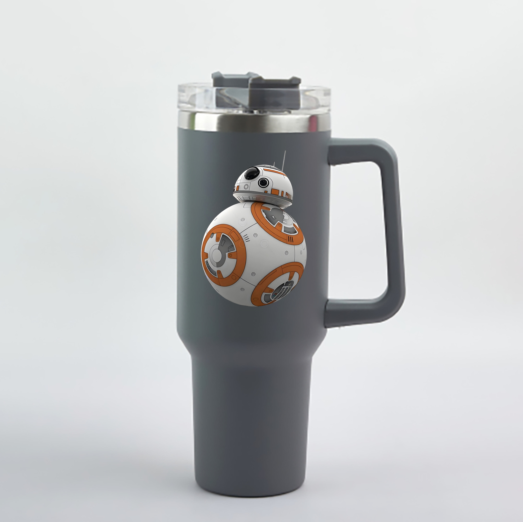 （画像用） スター・ウォーズ Star Wars 1200mL車用タンブラー - クリスタルステッカー（プラスチックストロー付き）