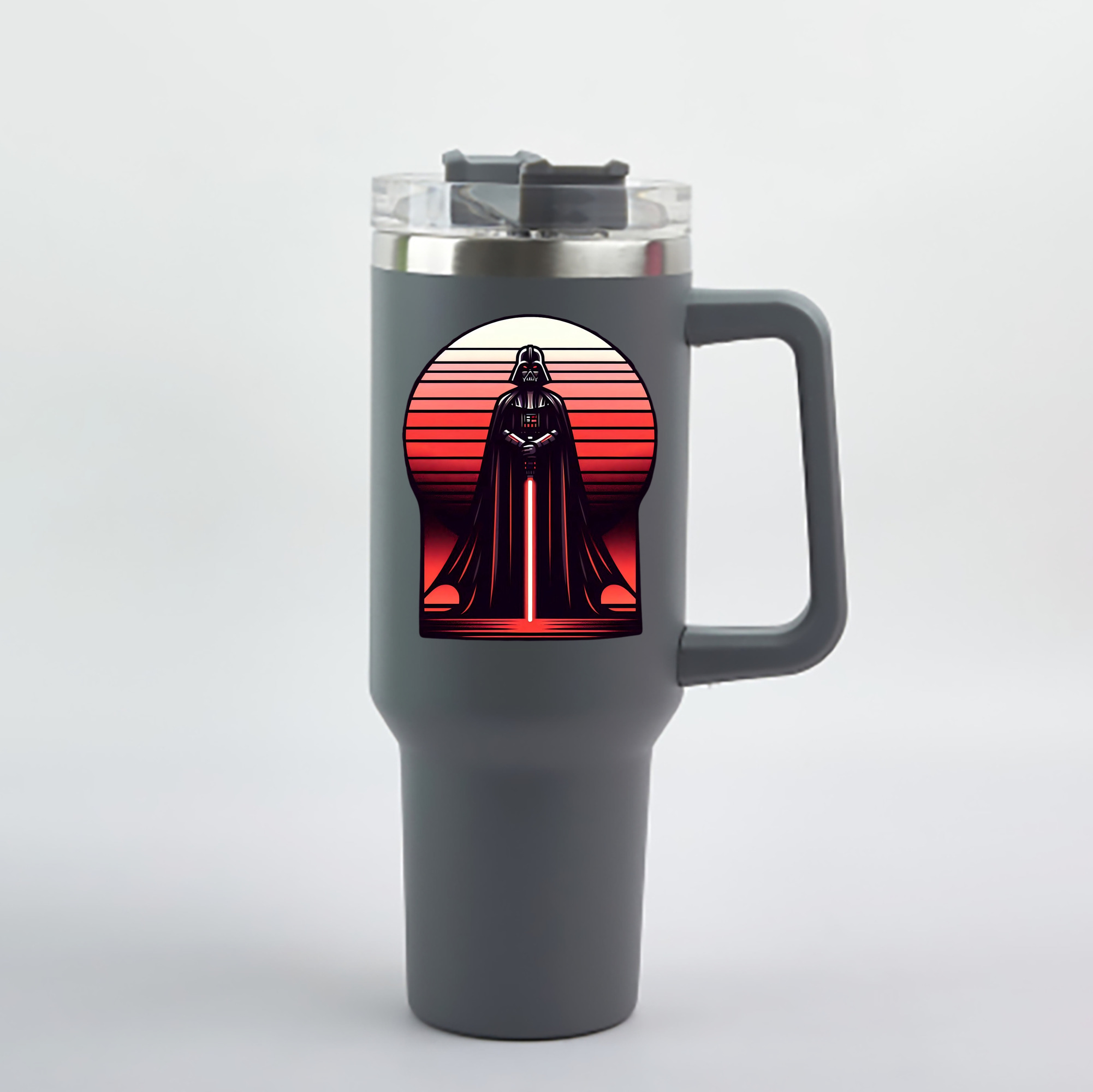 （画像用） スター・ウォーズ Star Wars 1200mL車用タンブラー - クリスタルステッカー（プラスチックストロー付き）