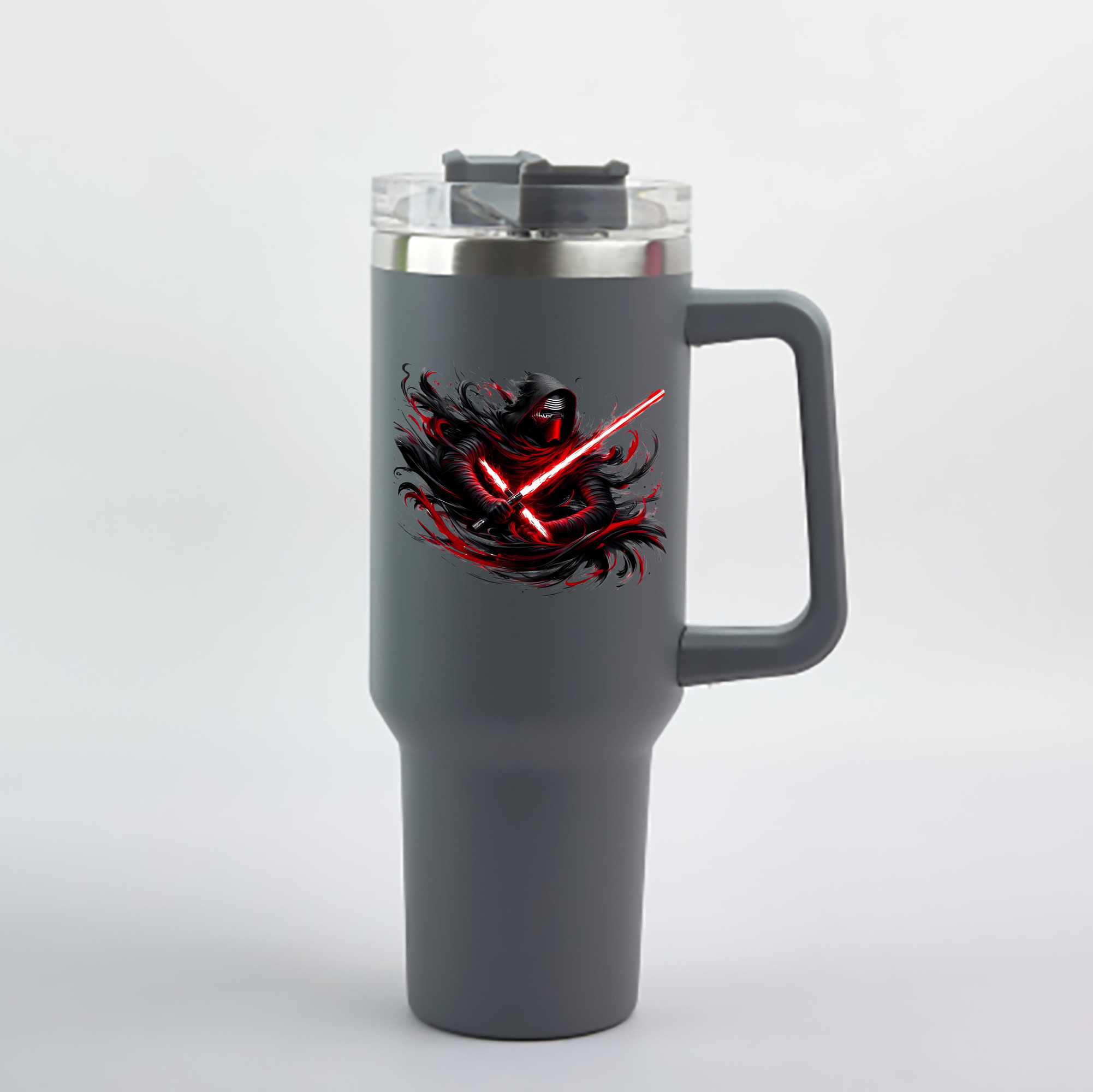 （画像用） スター・ウォーズ Star Wars 1200mL車用タンブラー - クリスタルステッカー（プラスチックストロー付き）