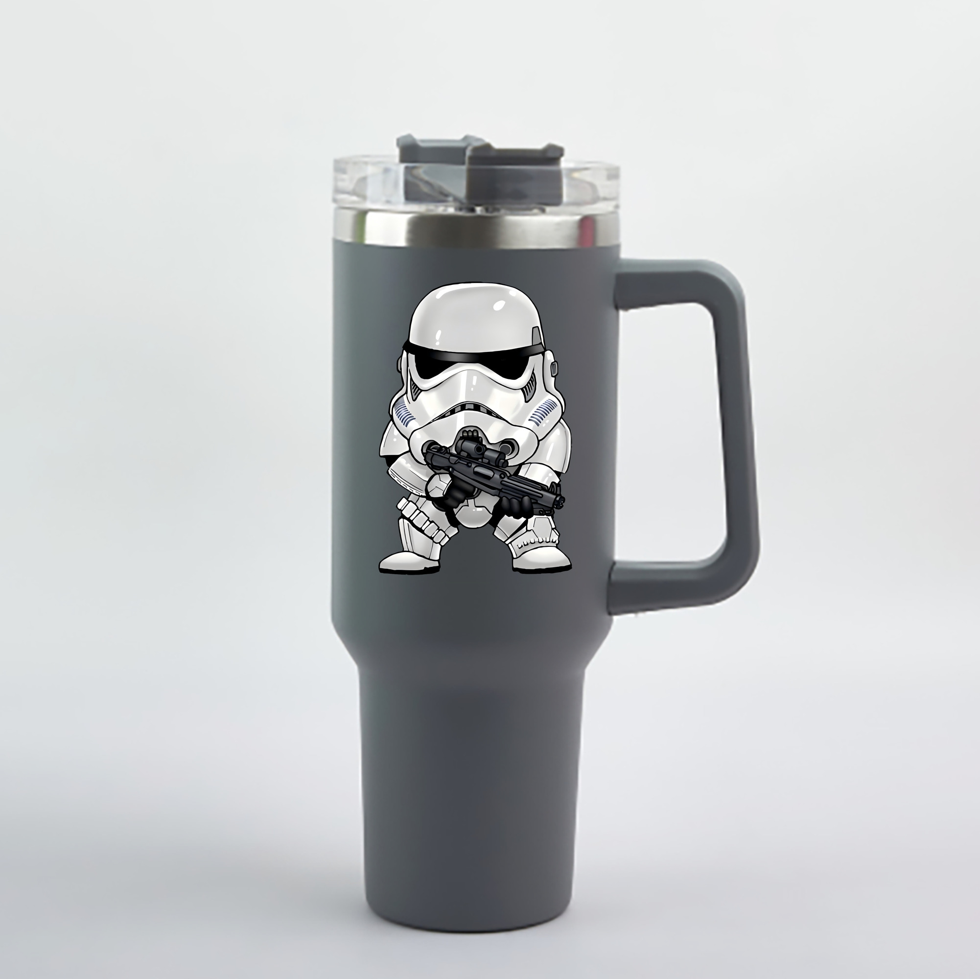 （画像用） スター・ウォーズ Star Wars 1200mL車用タンブラー - クリスタルステッカー（プラスチックストロー付き）