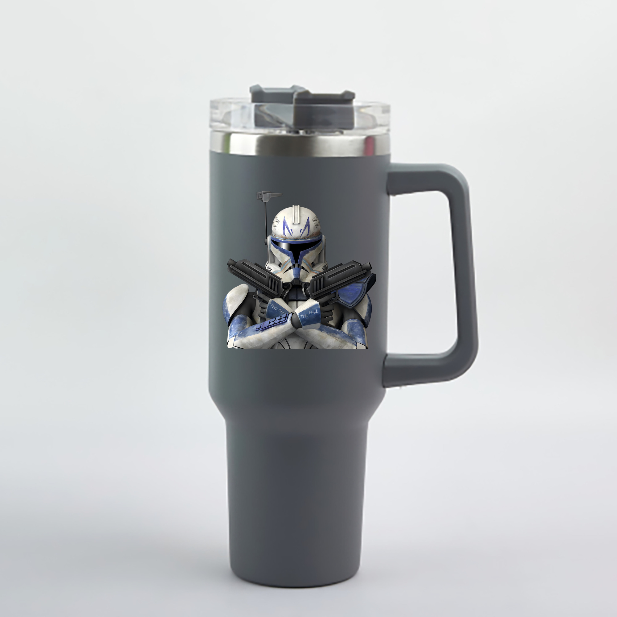 （画像用） スター・ウォーズ Star Wars 1200mL車用タンブラー - クリスタルステッカー（プラスチックストロー付き）