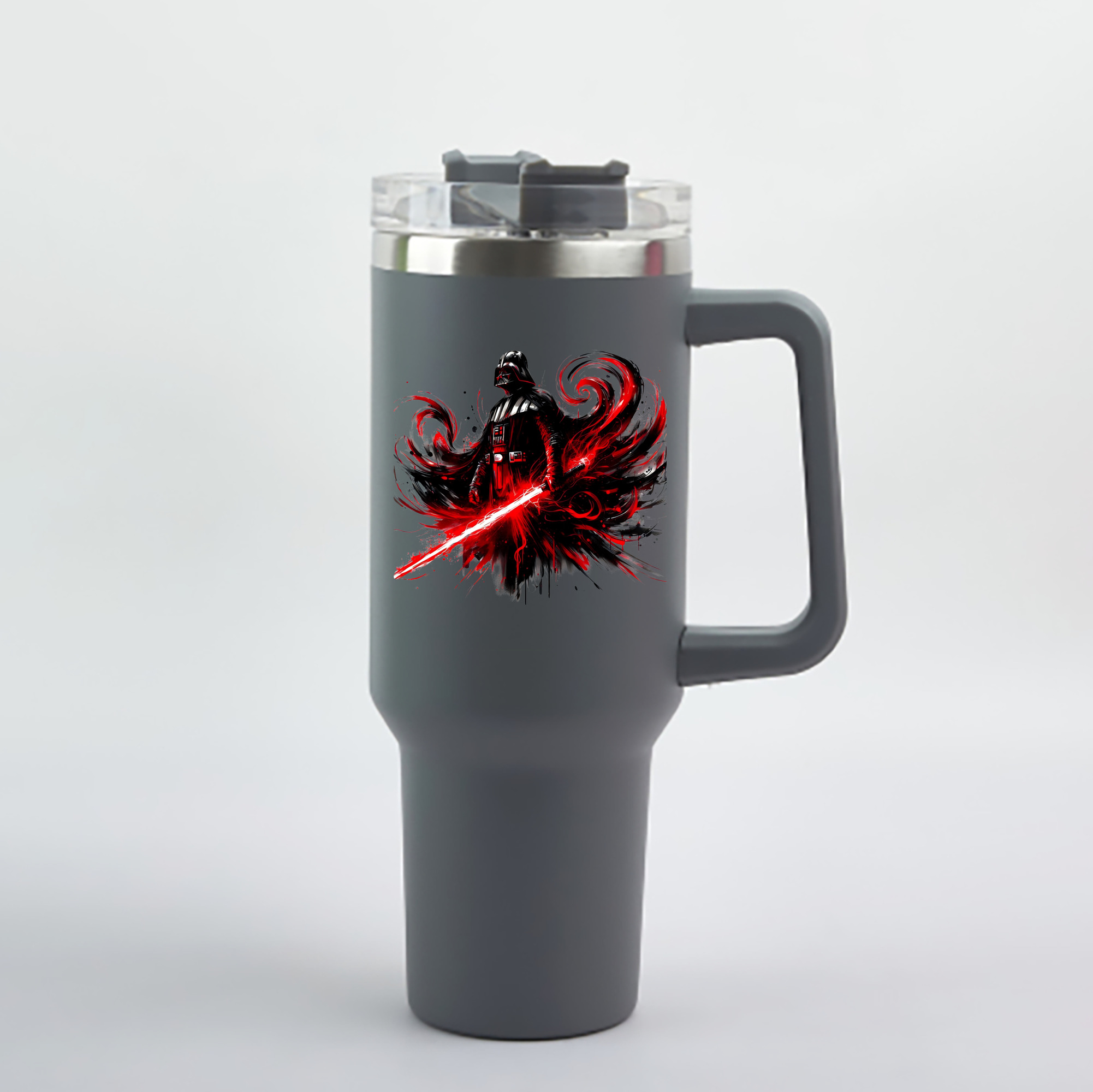 （画像用） スター・ウォーズ Star Wars 1200mL車用タンブラー - クリスタルステッカー（プラスチックストロー付き）