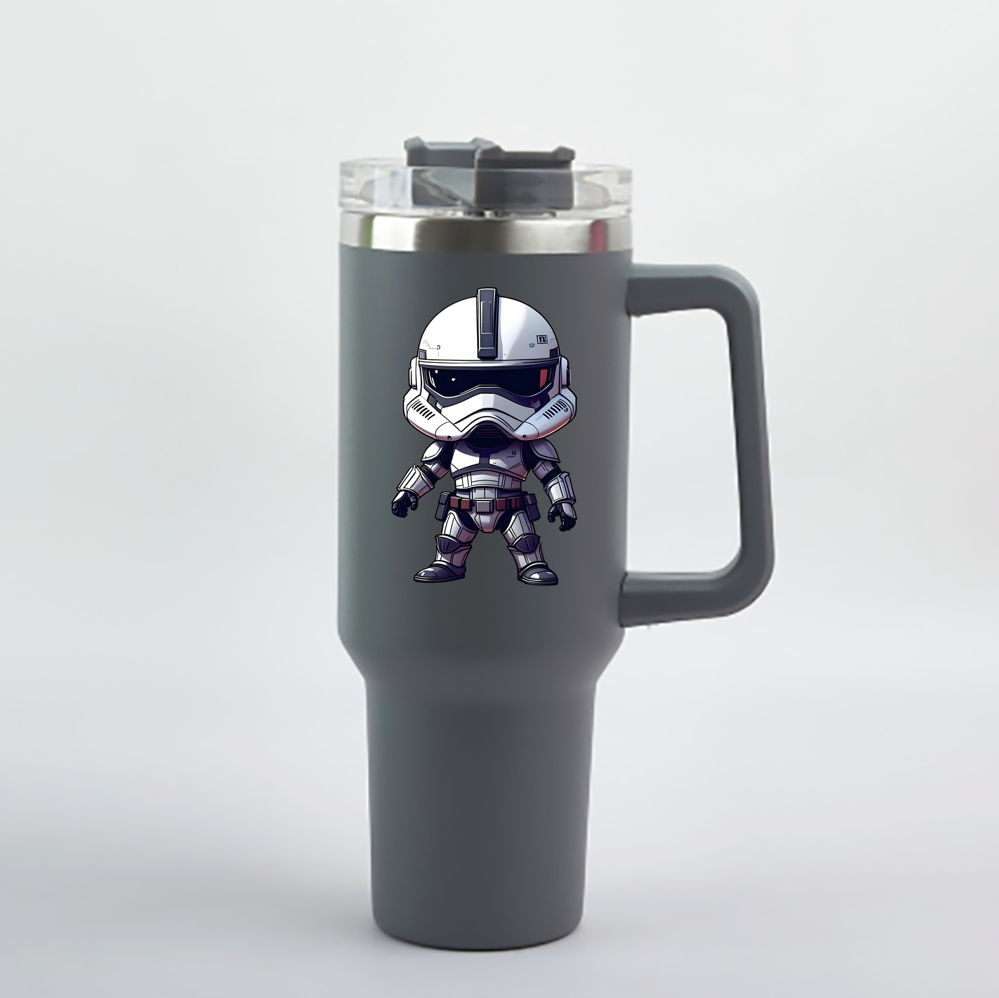 （画像用） スター・ウォーズ Star Wars 1200mL車用タンブラー - クリスタルステッカー（プラスチックストロー付き）