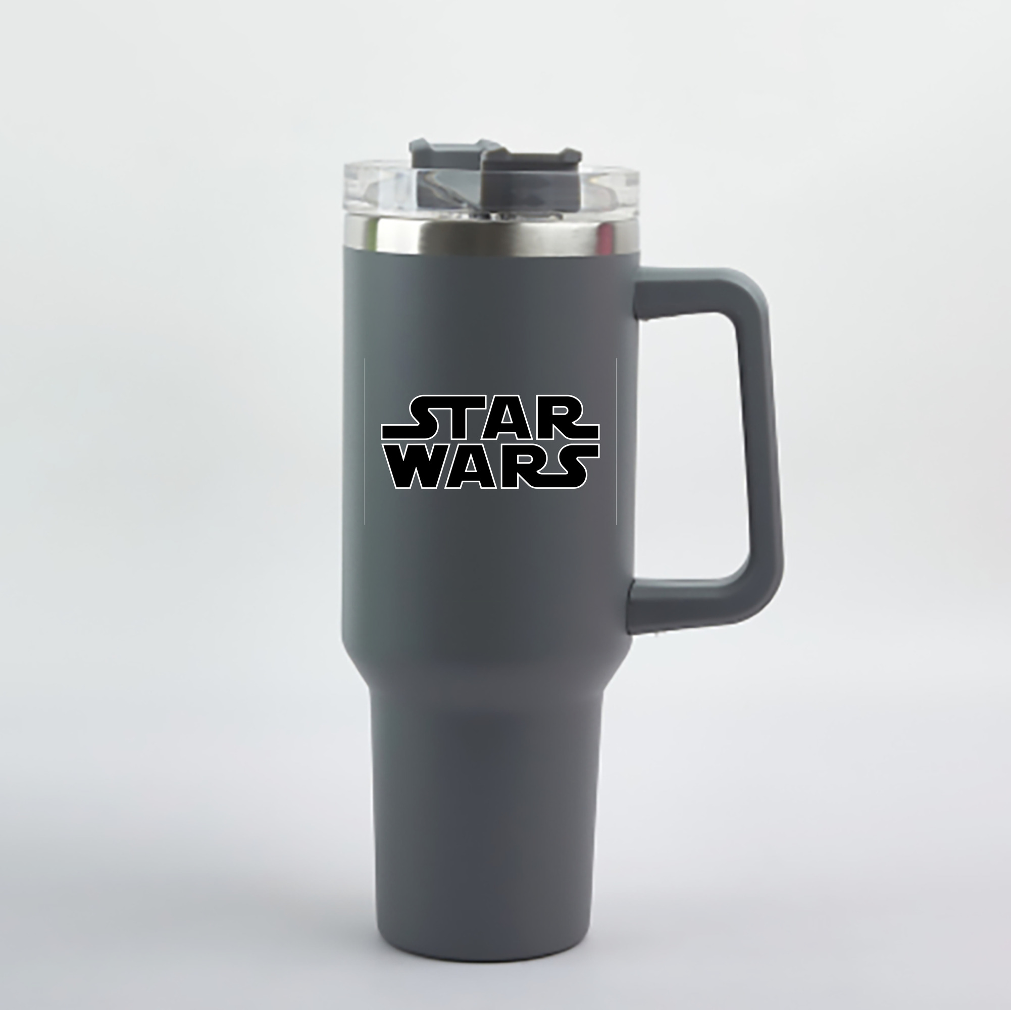 （画像用） スター・ウォーズ Star Wars 1200mL車用タンブラー - クリスタルステッカー（プラスチックストロー付き）