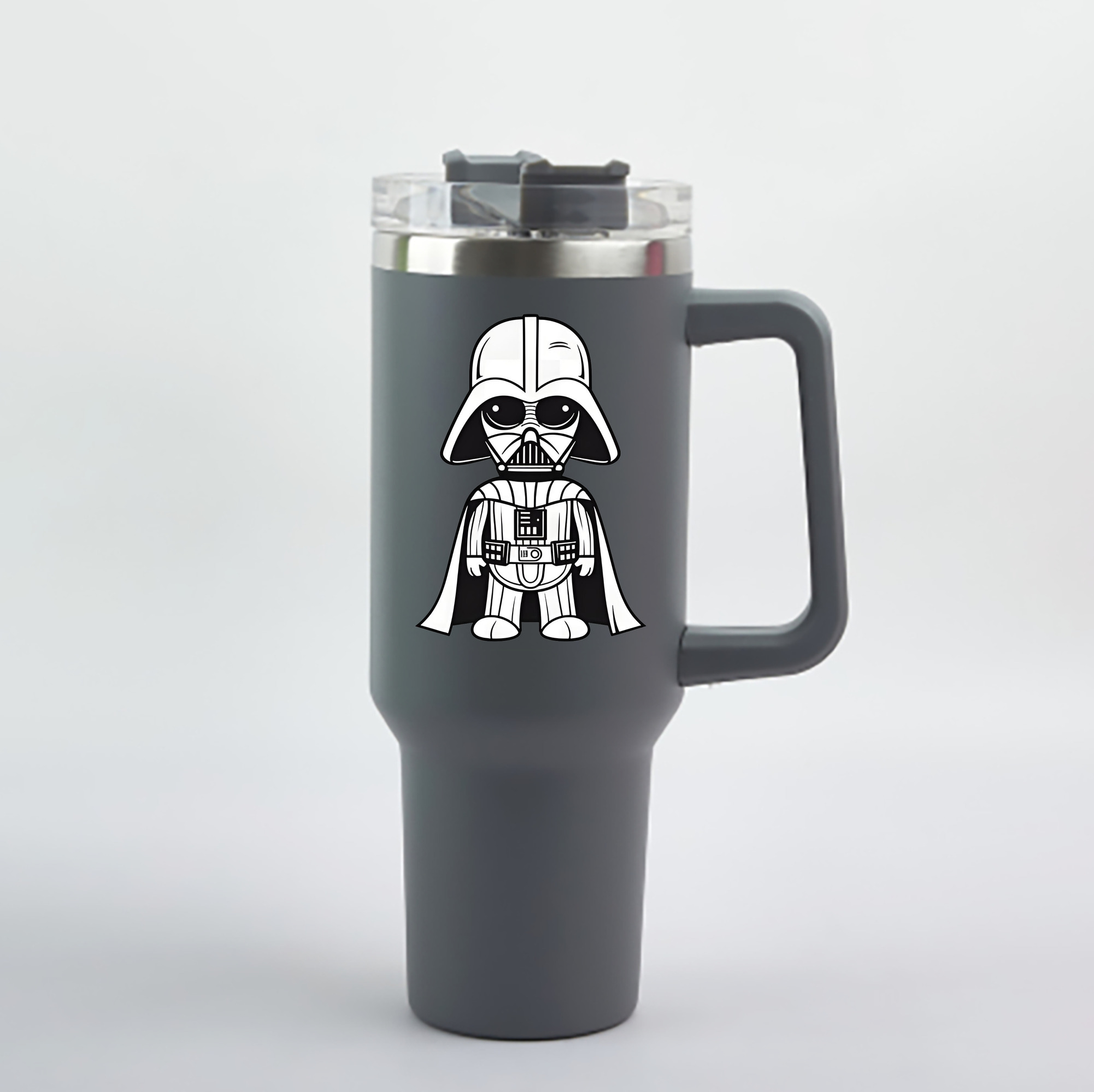 （画像用） スター・ウォーズ Star Wars 1200mL車用タンブラー - クリスタルステッカー（プラスチックストロー付き）