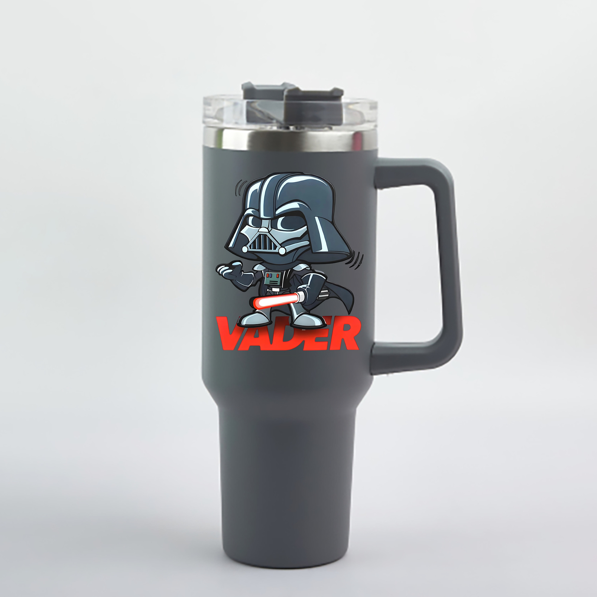 （画像用） スター・ウォーズ Star Wars 1200mL車用タンブラー - クリスタルステッカー（プラスチックストロー付き）