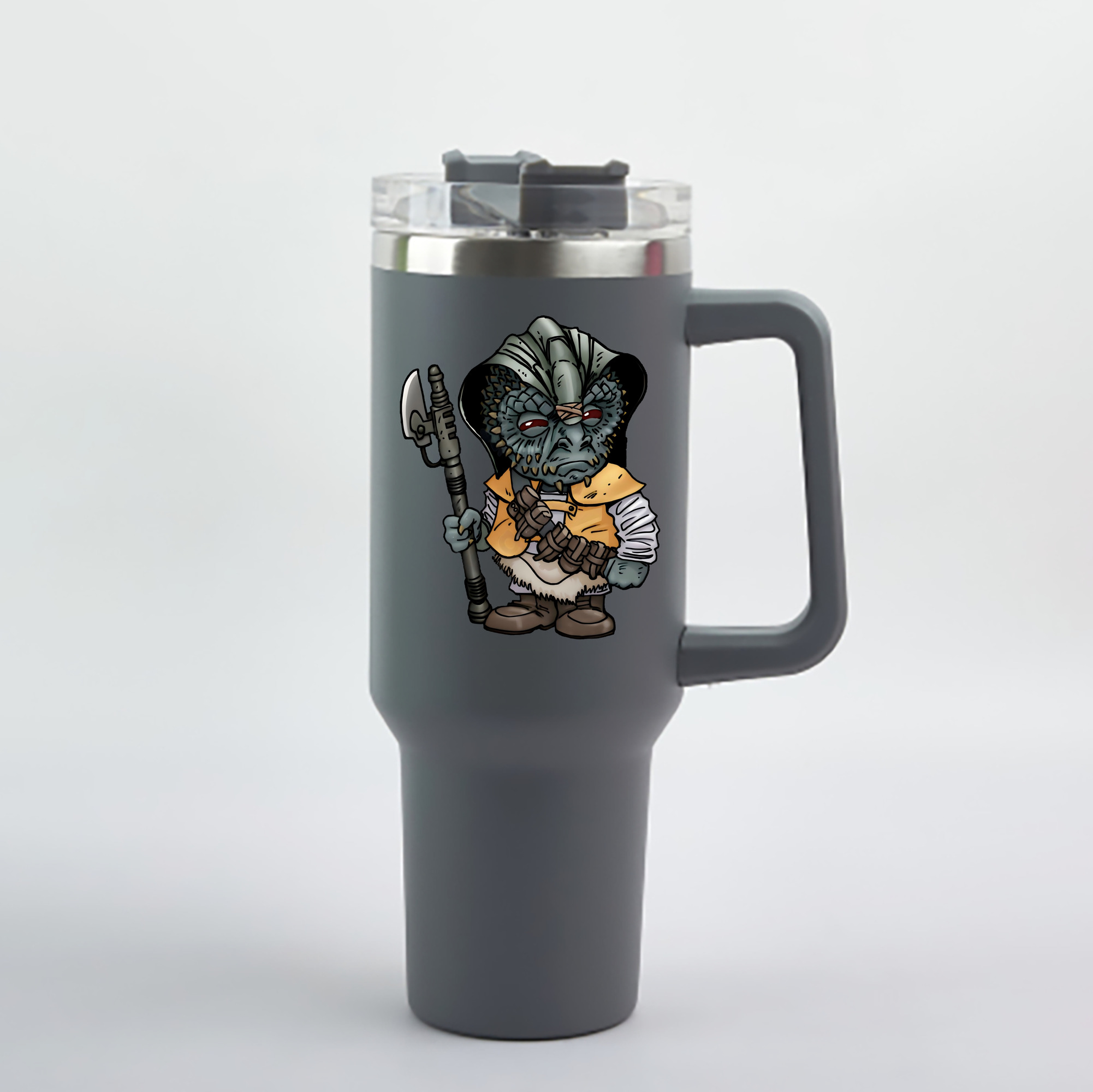 （画像用） スター・ウォーズ Star Wars 1200mL車用タンブラー - クリスタルステッカー（プラスチックストロー付き）