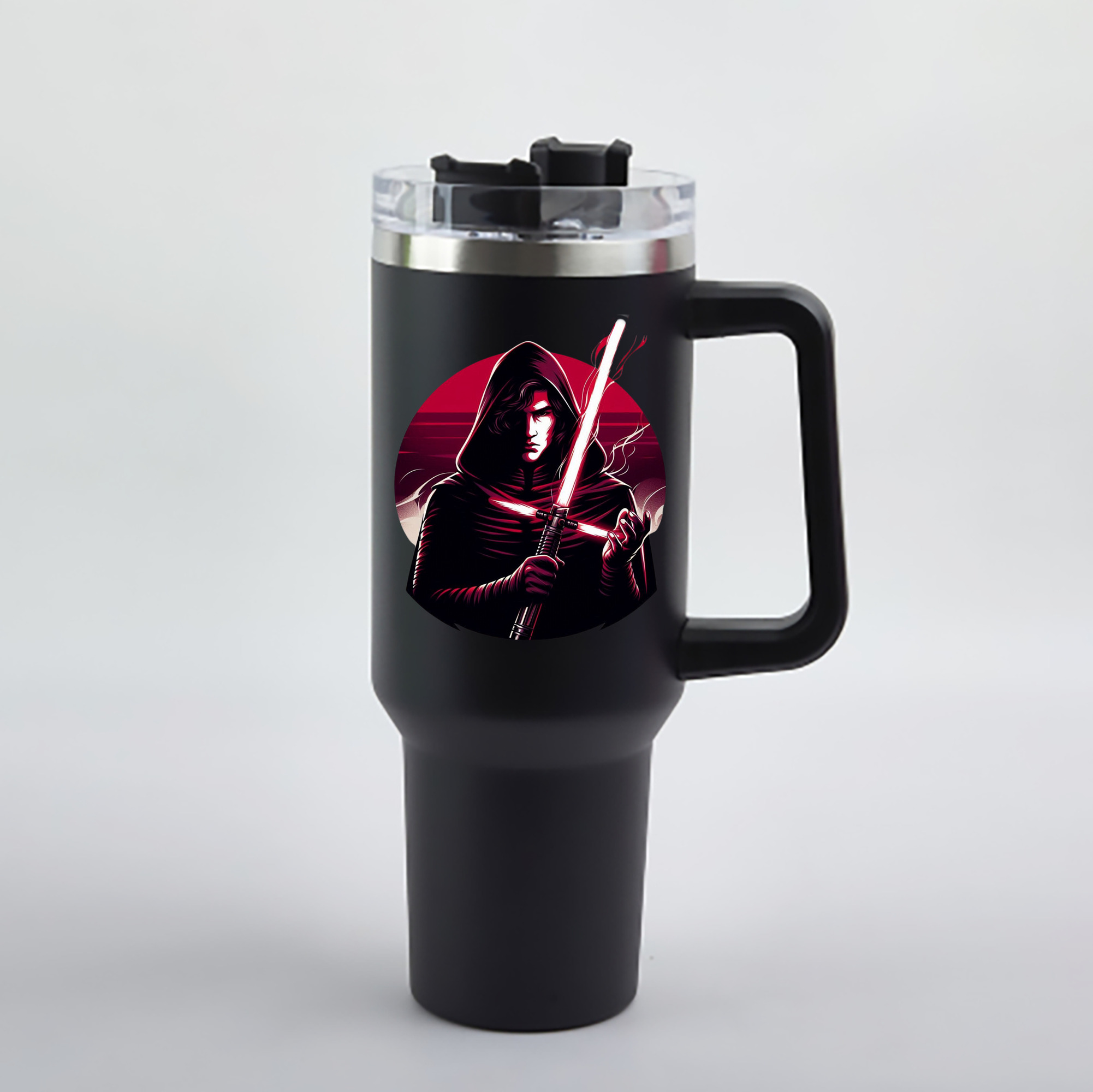 （画像用） スター・ウォーズ Star Wars 1200mL車用タンブラー - クリスタルステッカー（プラスチックストロー付き）