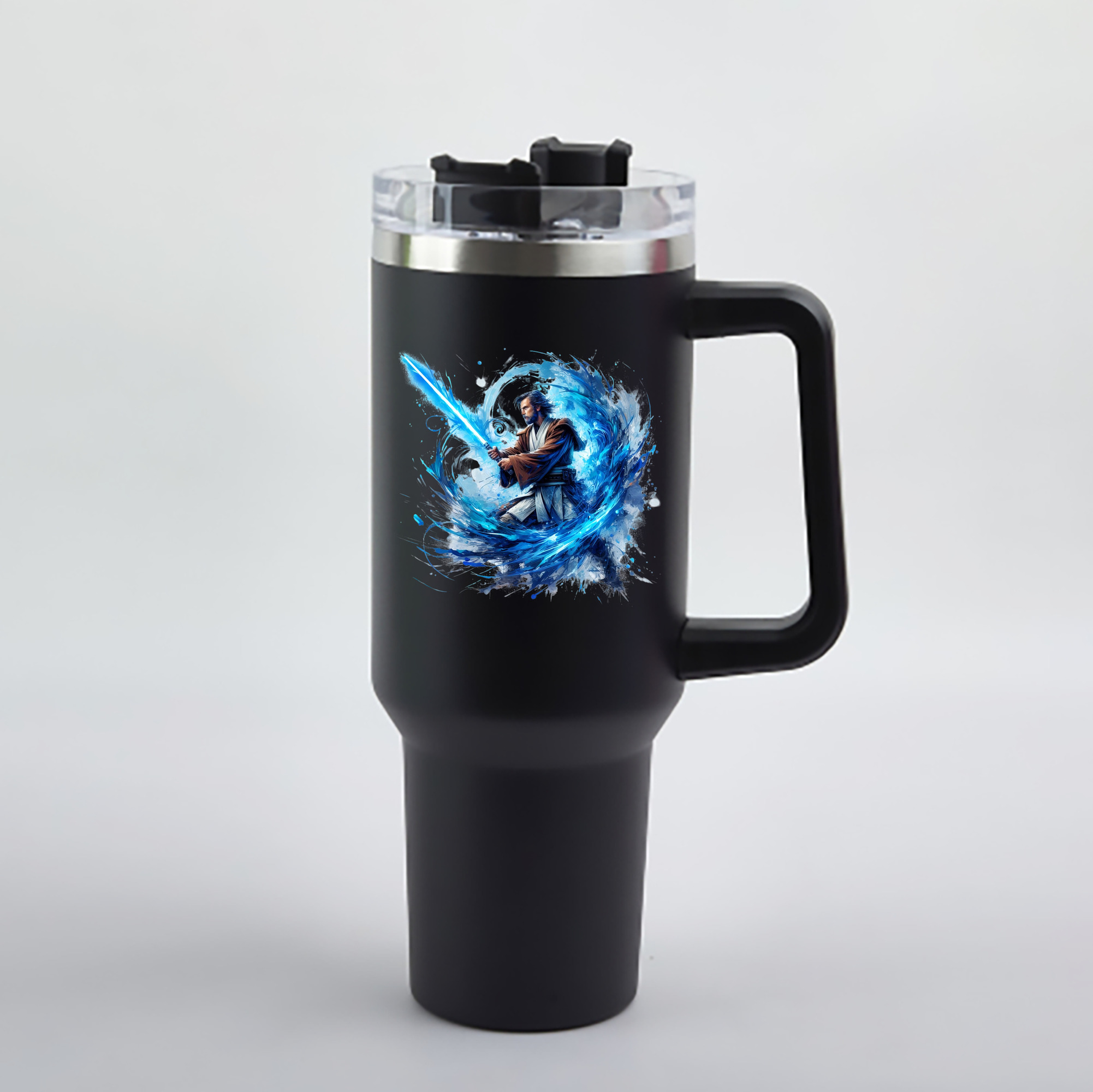 （画像用） スター・ウォーズ Star Wars 1200mL車用タンブラー - クリスタルステッカー（プラスチックストロー付き）