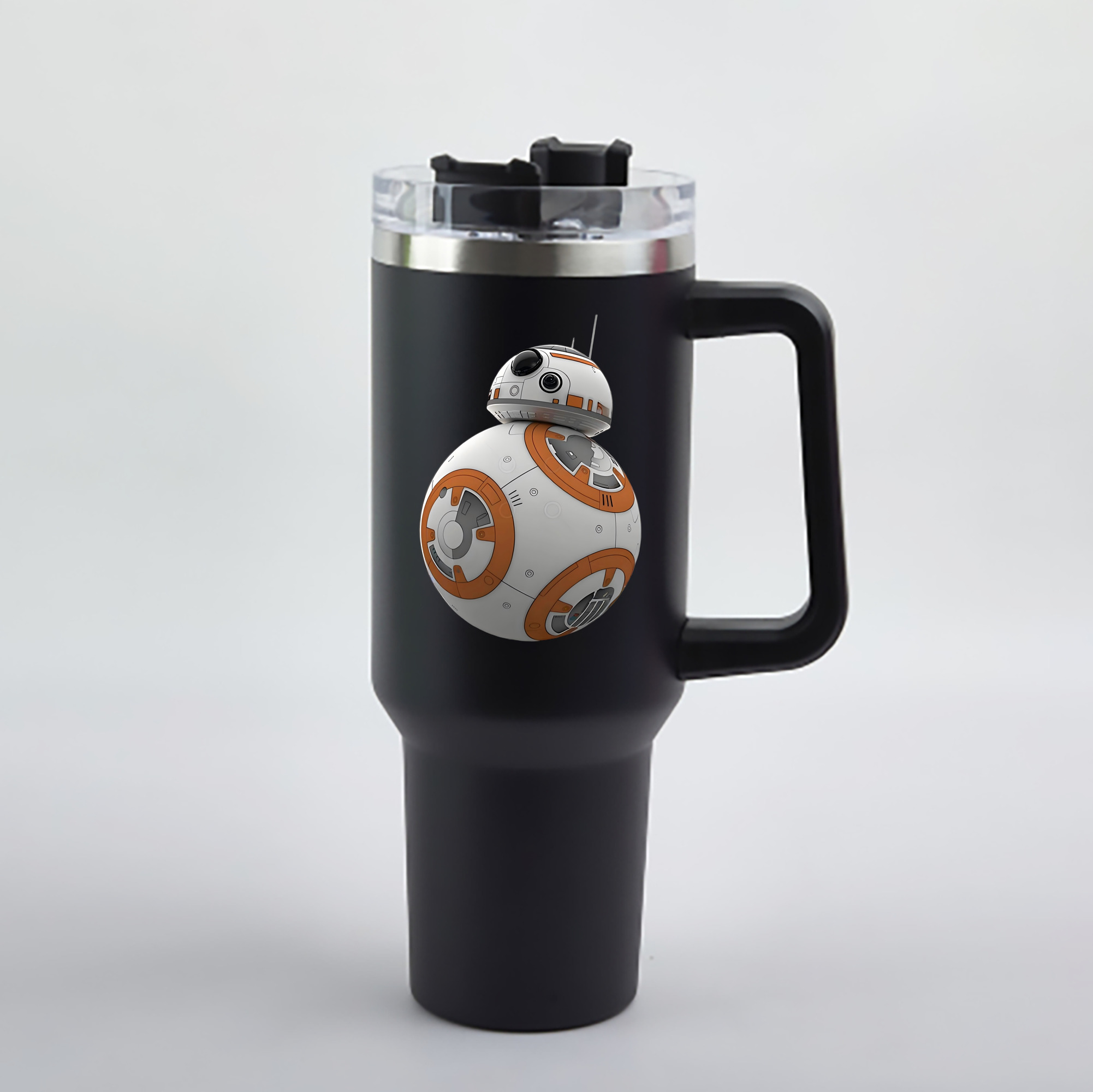 （画像用） スター・ウォーズ Star Wars 1200mL車用タンブラー - クリスタルステッカー（プラスチックストロー付き）
