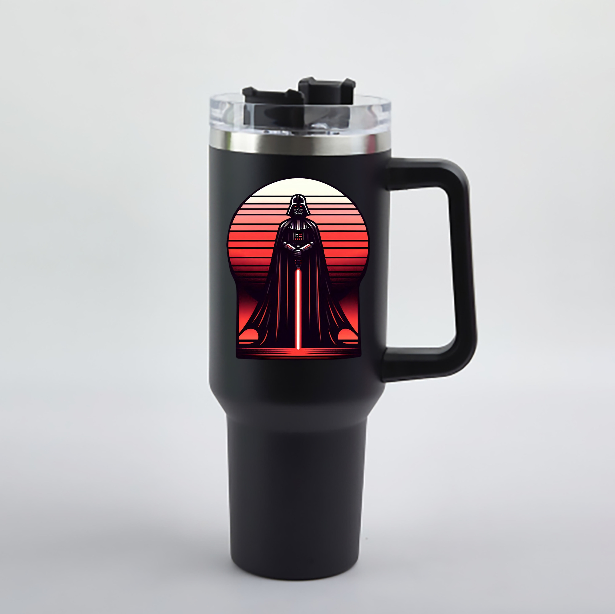 （画像用） スター・ウォーズ Star Wars 1200mL車用タンブラー - クリスタルステッカー（プラスチックストロー付き）