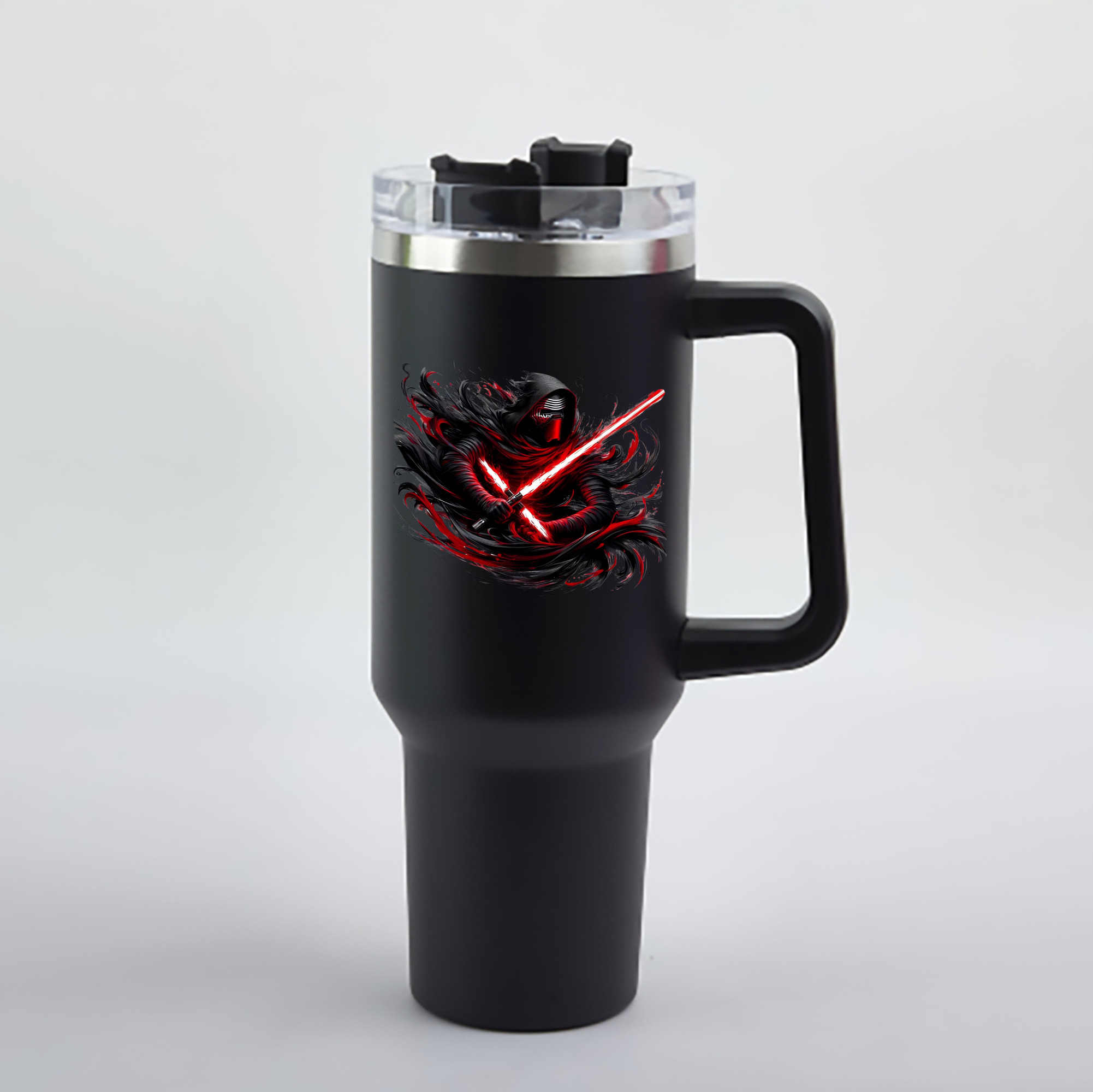 （画像用） スター・ウォーズ Star Wars 1200mL車用タンブラー - クリスタルステッカー（プラスチックストロー付き）