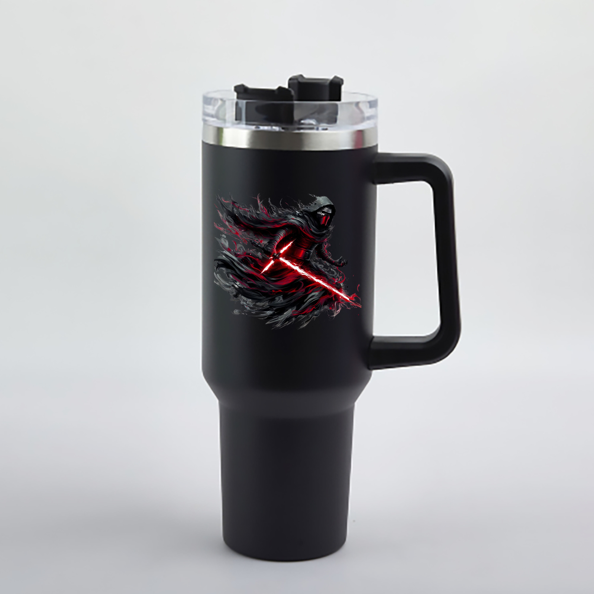 （画像用） スター・ウォーズ Star Wars 1200mL車用タンブラー - クリスタルステッカー（プラスチックストロー付き）