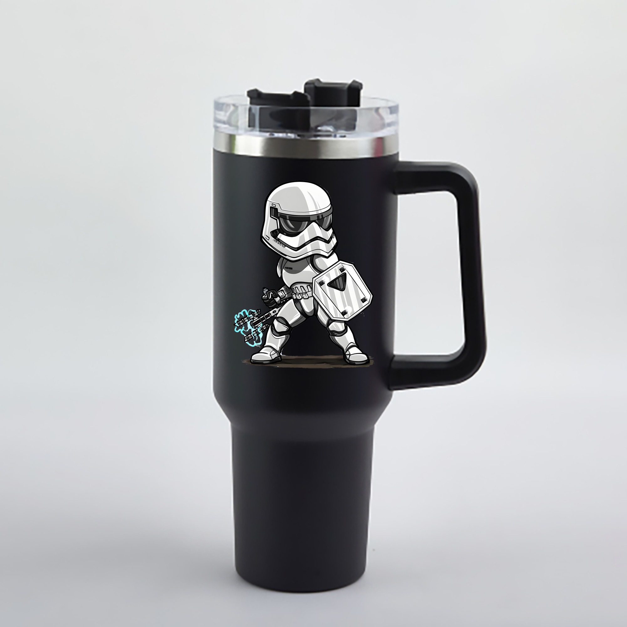 （画像用） スター・ウォーズ Star Wars 1200mL車用タンブラー - クリスタルステッカー（プラスチックストロー付き）