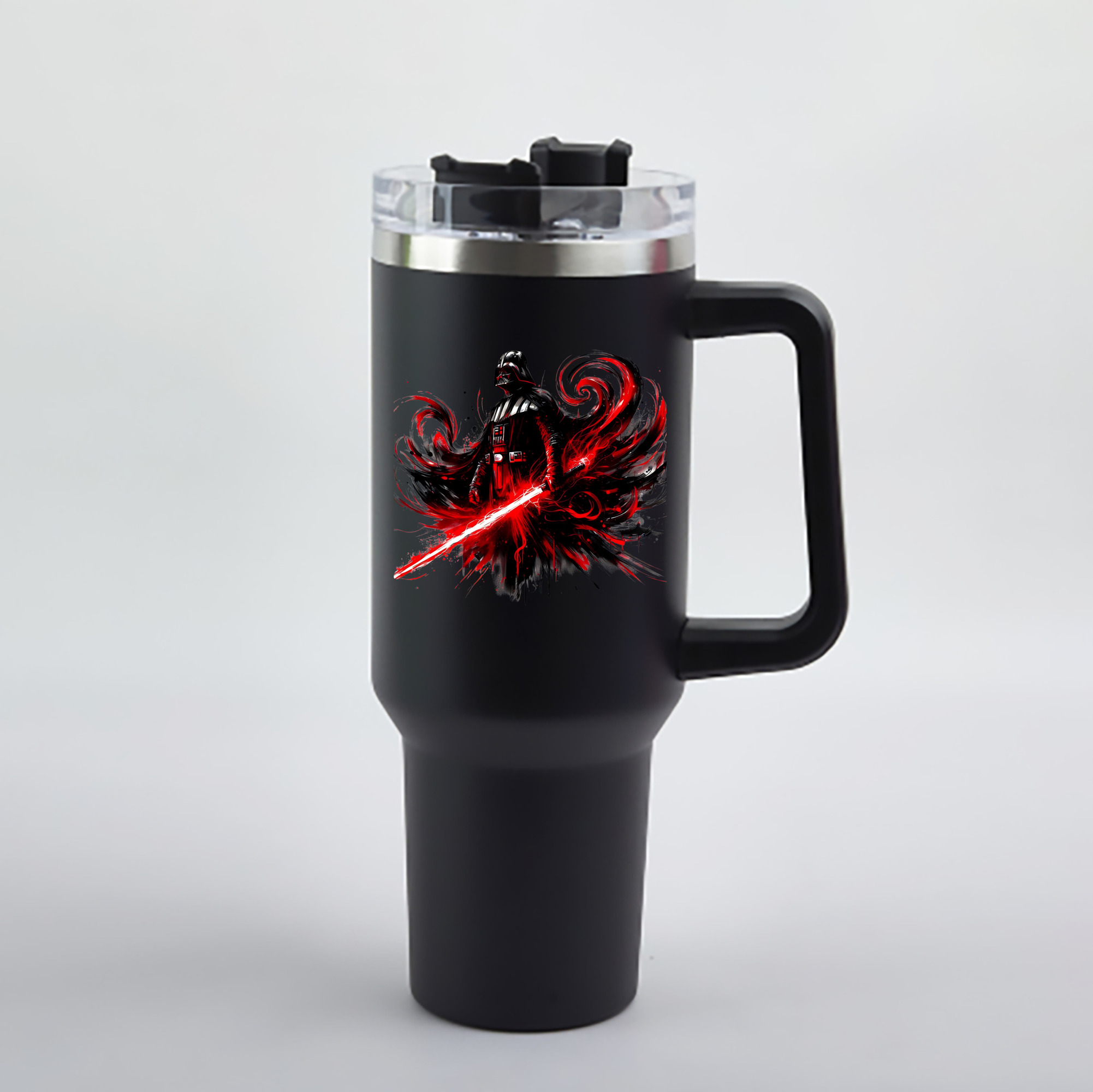 （画像用） スター・ウォーズ Star Wars 1200mL車用タンブラー - クリスタルステッカー（プラスチックストロー付き）