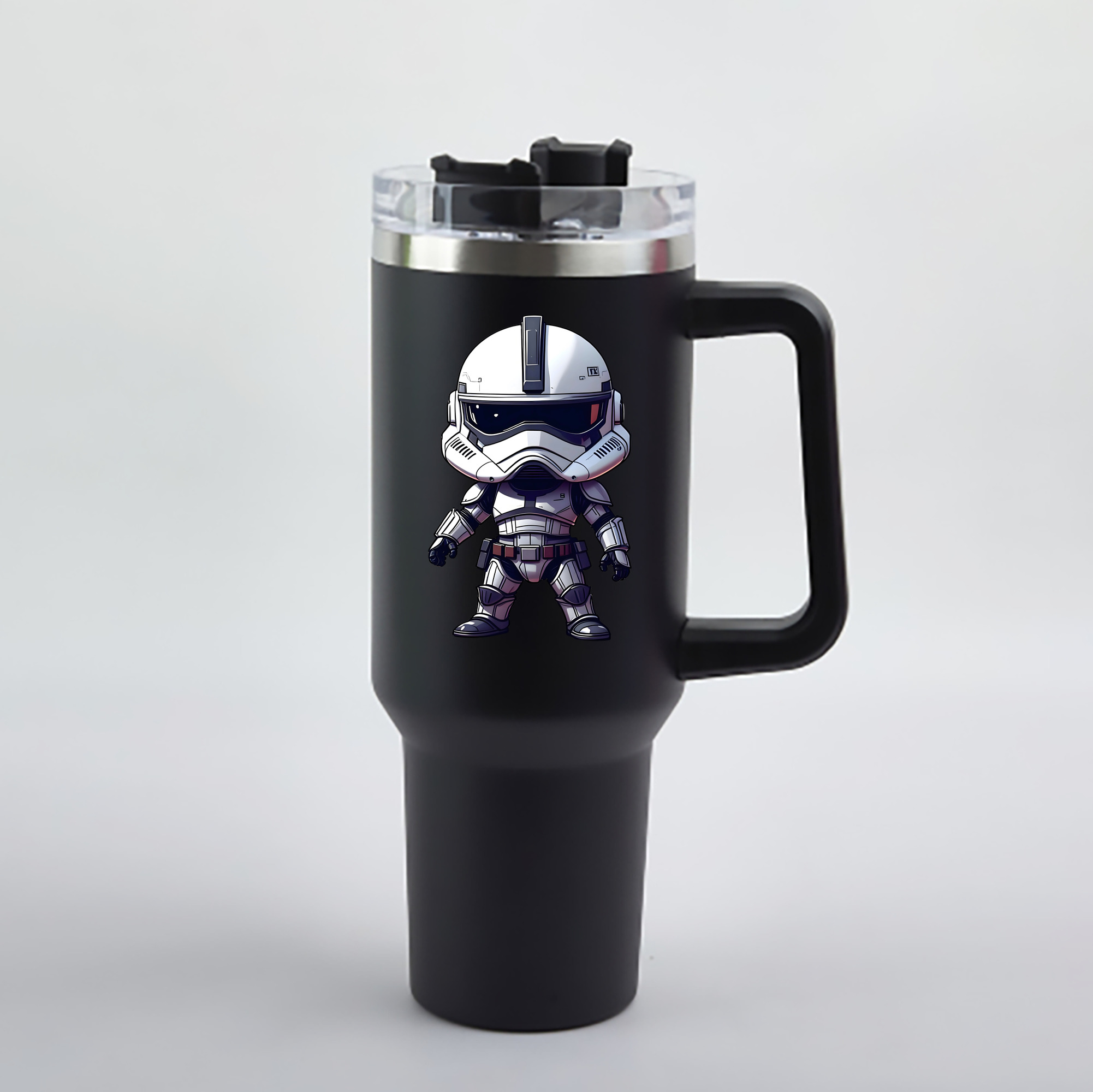 （画像用） スター・ウォーズ Star Wars 1200mL車用タンブラー - クリスタルステッカー（プラスチックストロー付き）