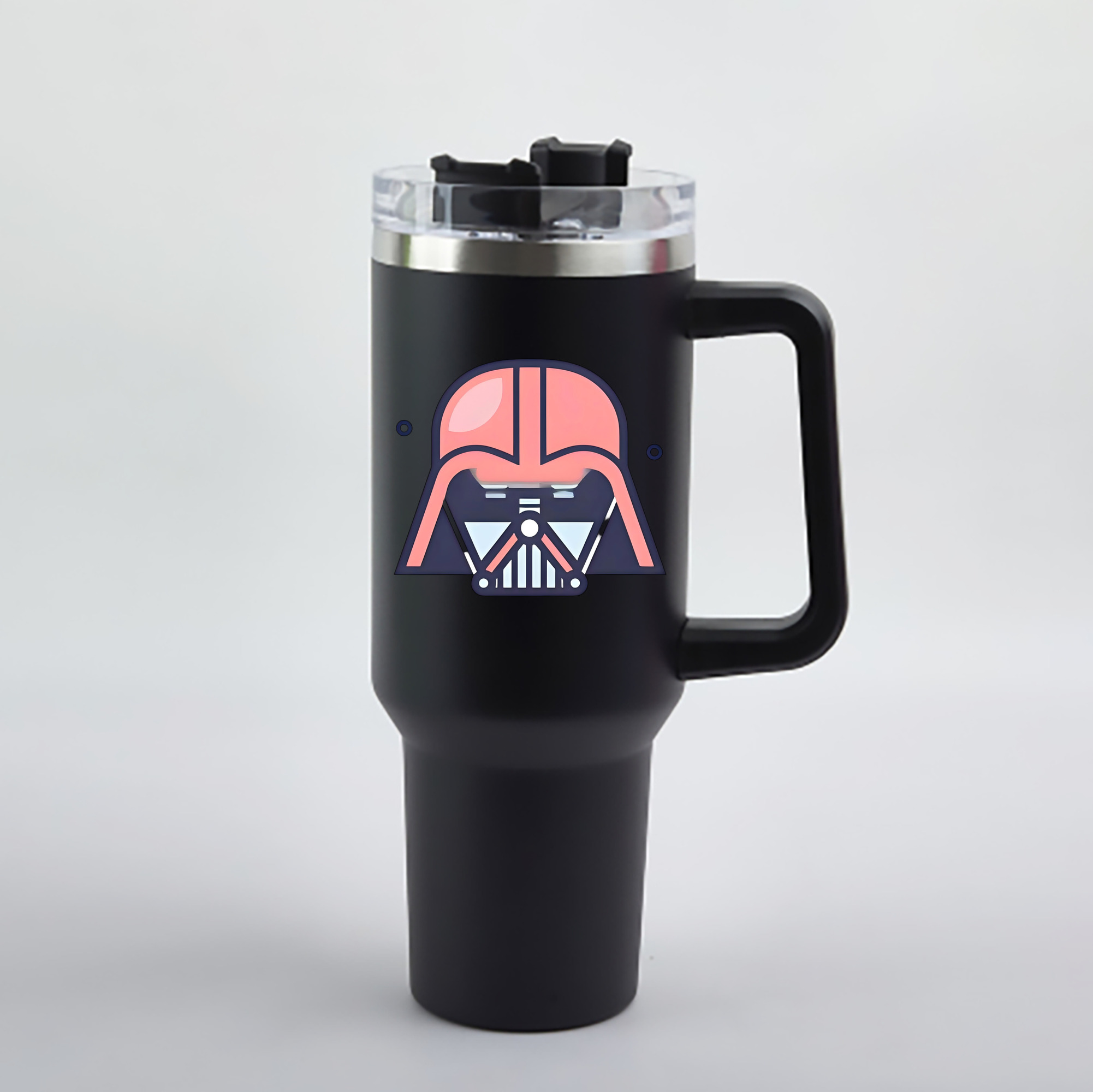 （画像用） スター・ウォーズ Star Wars 1200mL車用タンブラー - クリスタルステッカー（プラスチックストロー付き）
