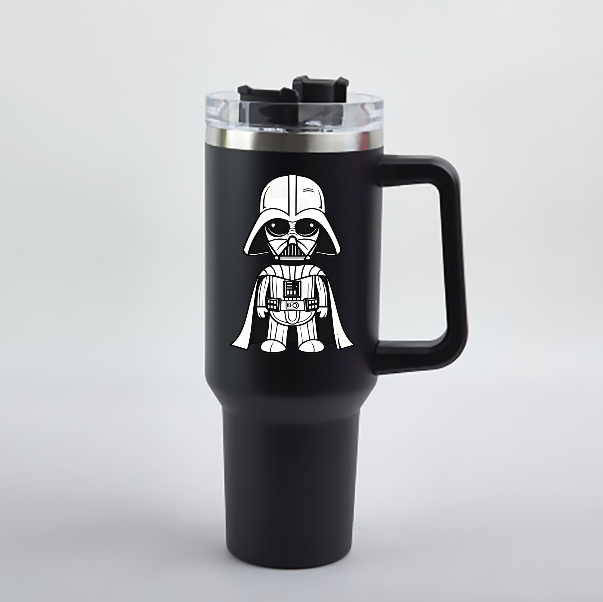 （画像用） スター・ウォーズ Star Wars 1200mL車用タンブラー - クリスタルステッカー（プラスチックストロー付き）
