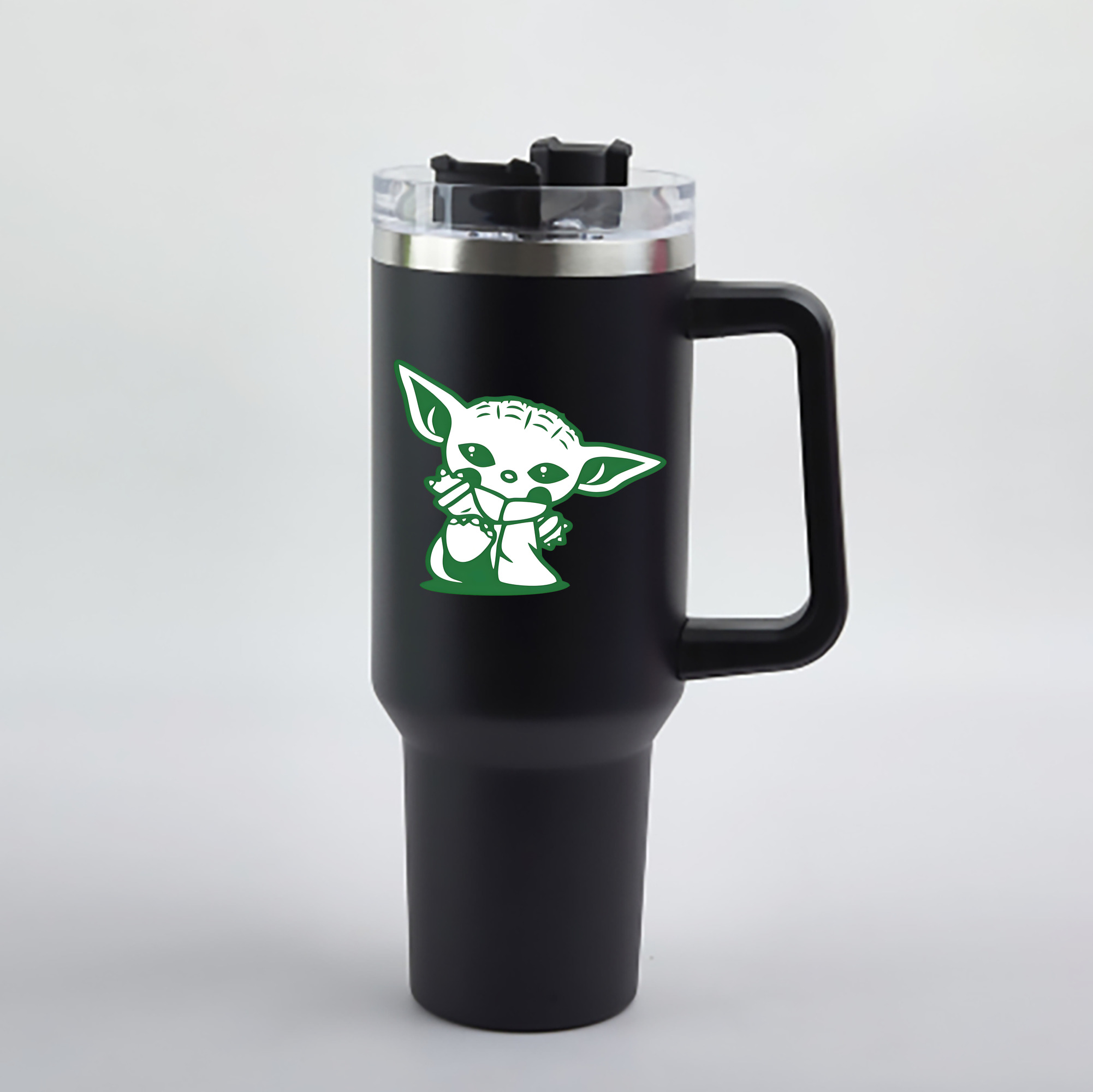 （画像用） スター・ウォーズ Star Wars 1200mL車用タンブラー - クリスタルステッカー（プラスチックストロー付き）