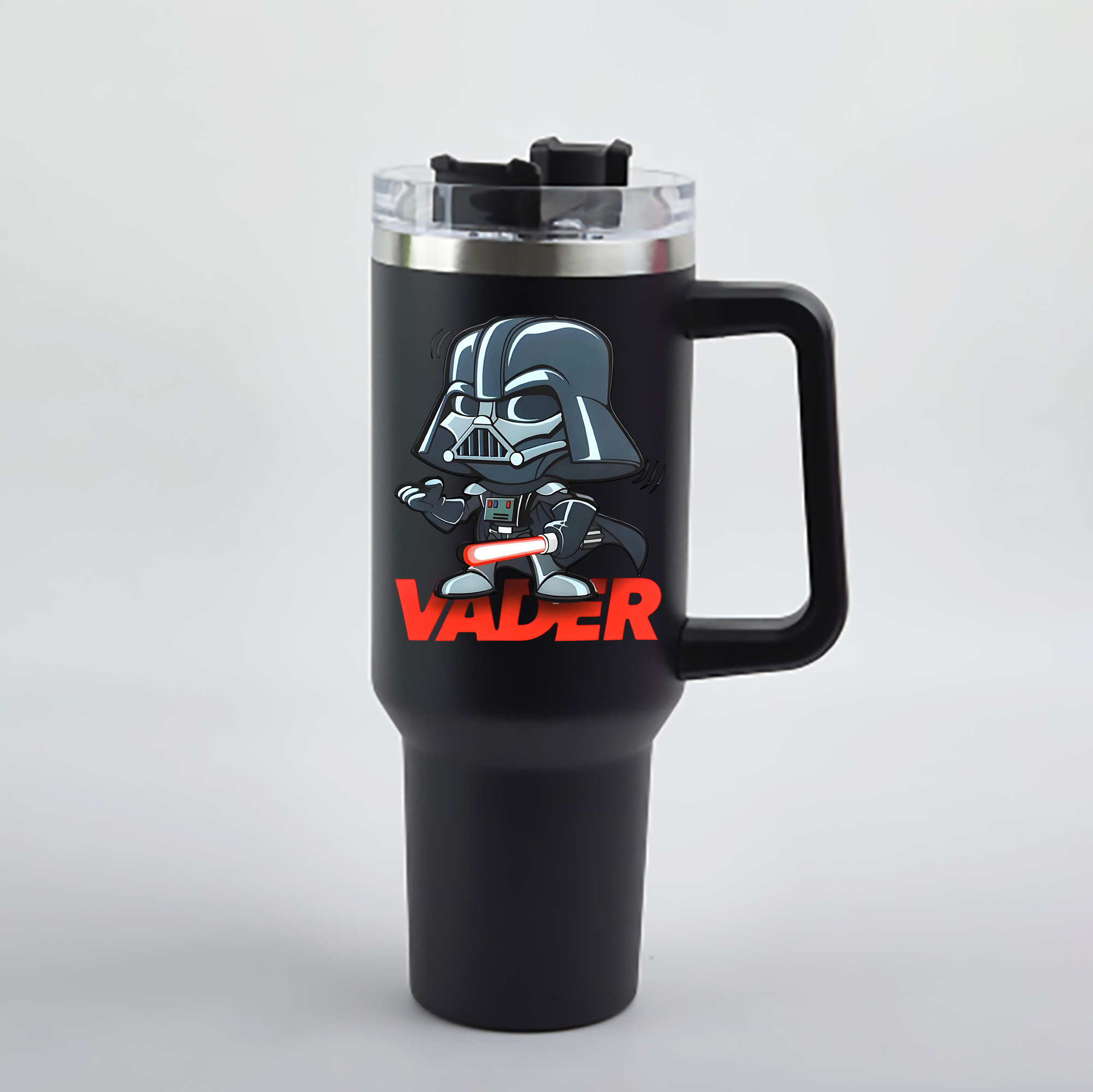 （画像用） スター・ウォーズ Star Wars 1200mL車用タンブラー - クリスタルステッカー（プラスチックストロー付き）