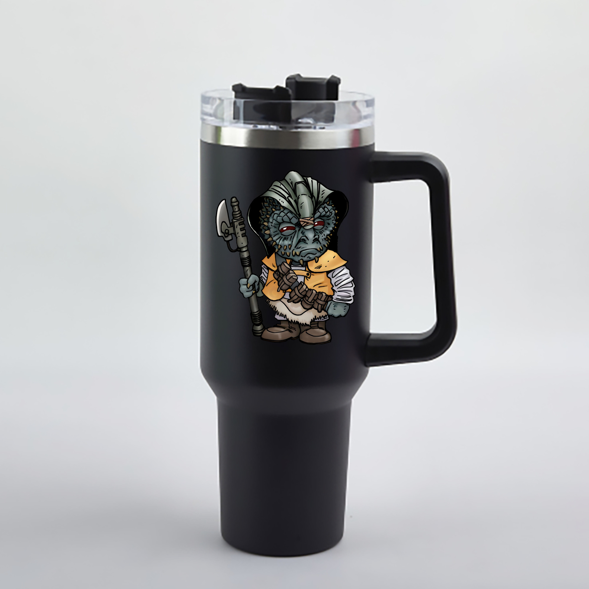 （画像用） スター・ウォーズ Star Wars 1200mL車用タンブラー - クリスタルステッカー（プラスチックストロー付き）